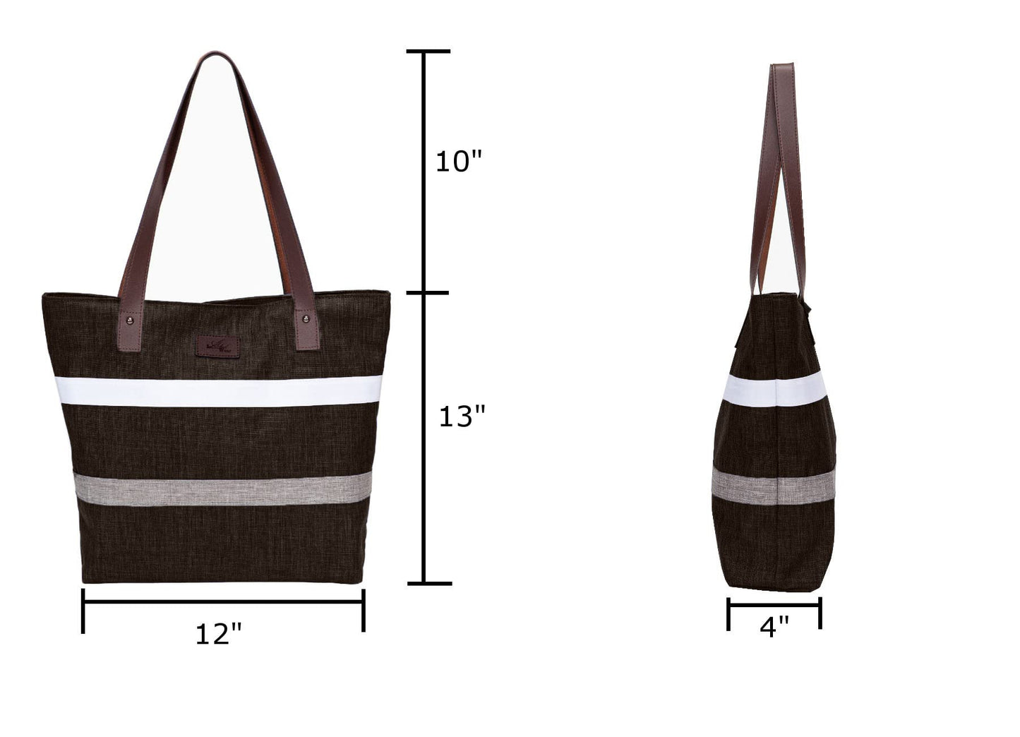 Shoulder Tote Bag Purse Top Handle Satchel Handbag For Women Work College Travel Business Shopping Casual Upgraded (Brown)