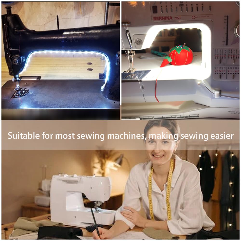 Sewing Machine Light Strip Sewing Machine Lights LED Strip LED Sewing Machine Light Strip, Adhesive LED Sewing Light Strip Multi Level Dimmable Decorative Light Strip, Suitable for Sewing Machines