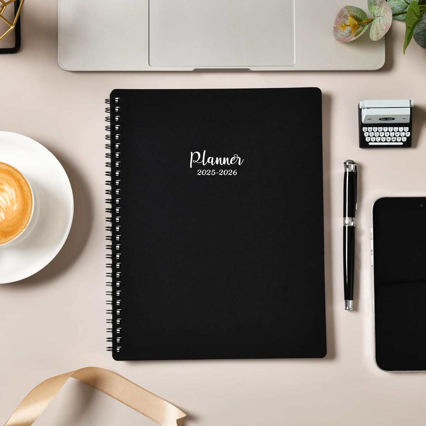 2025-2026 Planner - Planner 2025-2026 Weekly and Monthly, Jul. 2025 - Jun. 2026, 8" x 10", with Tabs, Thick Paper, Spiral Binding, Classic Black