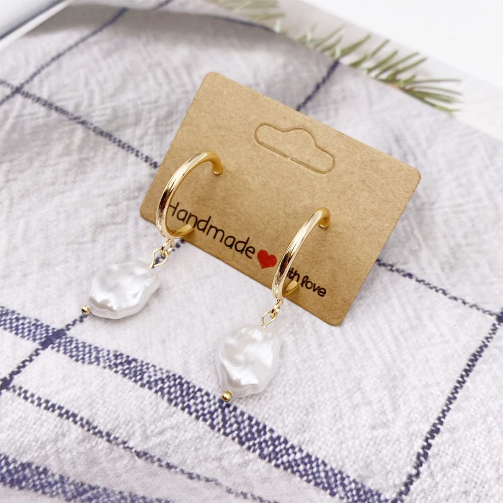 150PCS Earring Cards,5x3.5cm Earring Display Cards for Selling,Brown Earring Holder 2022