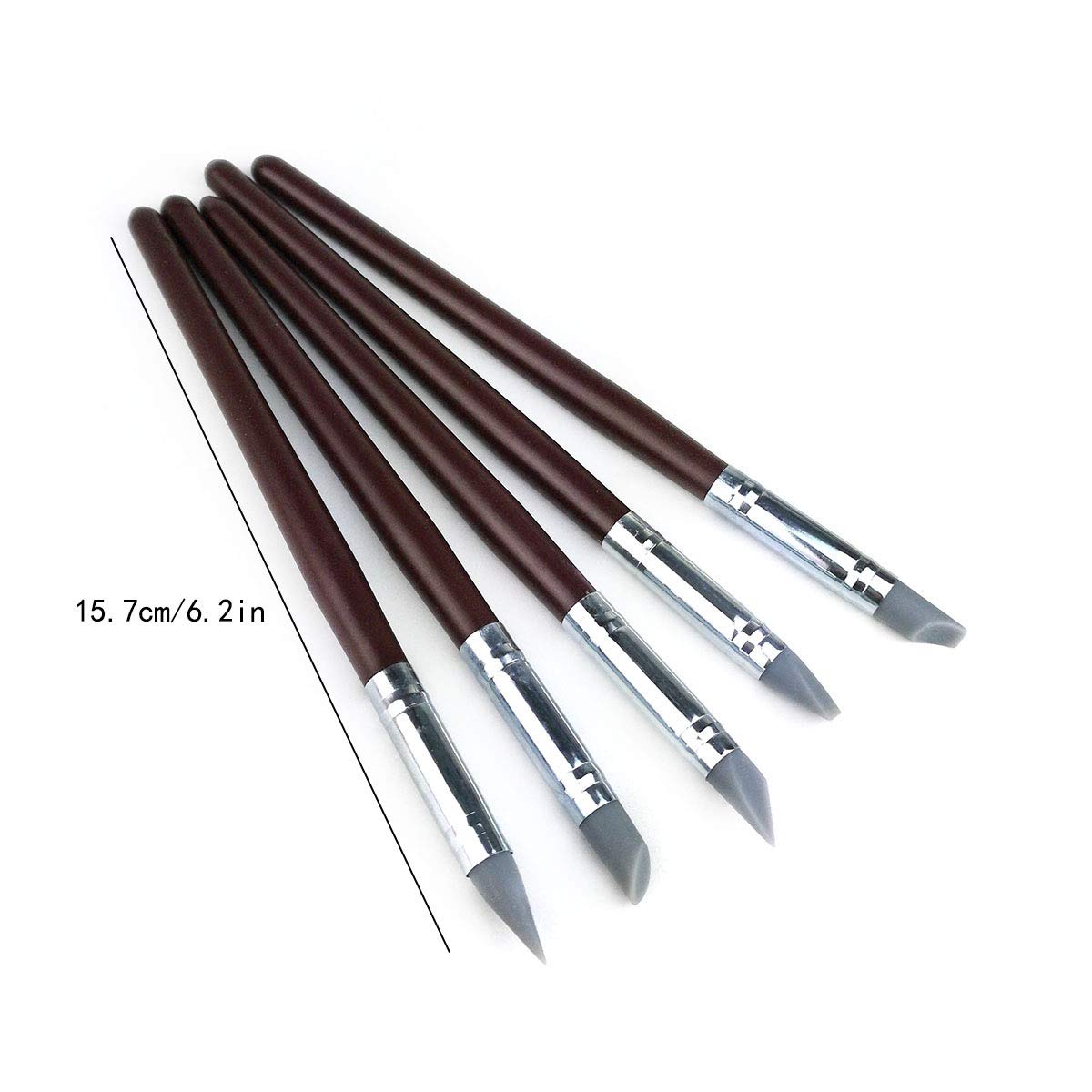 Hamineler 20Pcs Silicone Clay Sculpting Tool Clay Shaping Modeling Wipe Out Tools, Modeling Dotting Tool Pottery Clay Sculpture Carving Tools