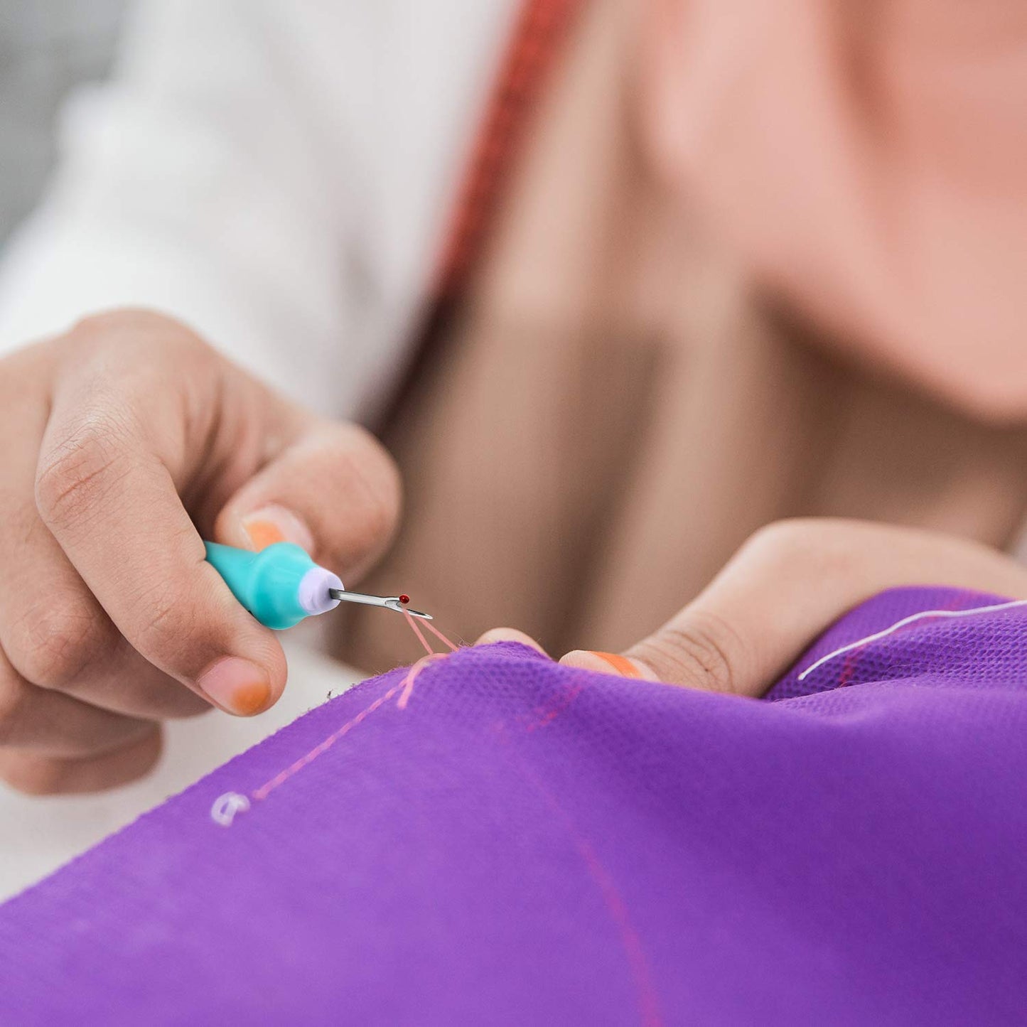 Mudder 5 Pieces Seam Ripper for Sewing Ergonomic Seam Ripper Colorful Large Thread Remover Stitch Tool Handy Thread Picker for Sewing Crafting Embroidery Removal Tool, 5 Colors