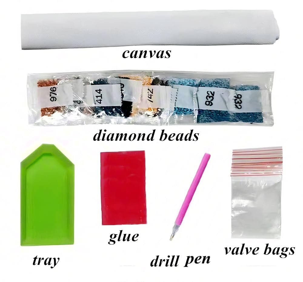 NIHO-JIUMA Van Gogh Starry Night Diamond Painting Kits,5D Diamond Art Van Gogh Full Drill Craft Painting Gift for Adult、Home Decor(30x40cm/12x16 Inches)