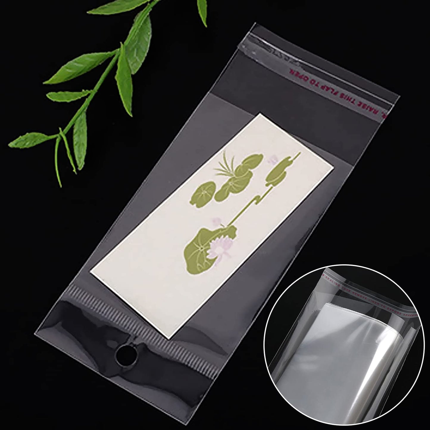 400Pcs Self Sealing Bag with Hang Hole Resealable Storage Bag Clear Plastic Hanging Bag for Packaging Necklaces Earrings Jewelry, 3.5 x 4.7inch, 3.5 x 5.5inch, 3.5 x 7.8 inch, 3.5 x 11.8 inch