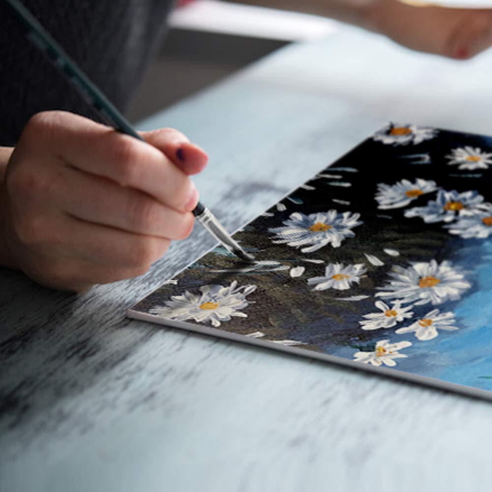 Transon 8x10 Artist Canvas for Painting MDF Board Painting Canvas No Warping 12Pack Acid-Free Primed