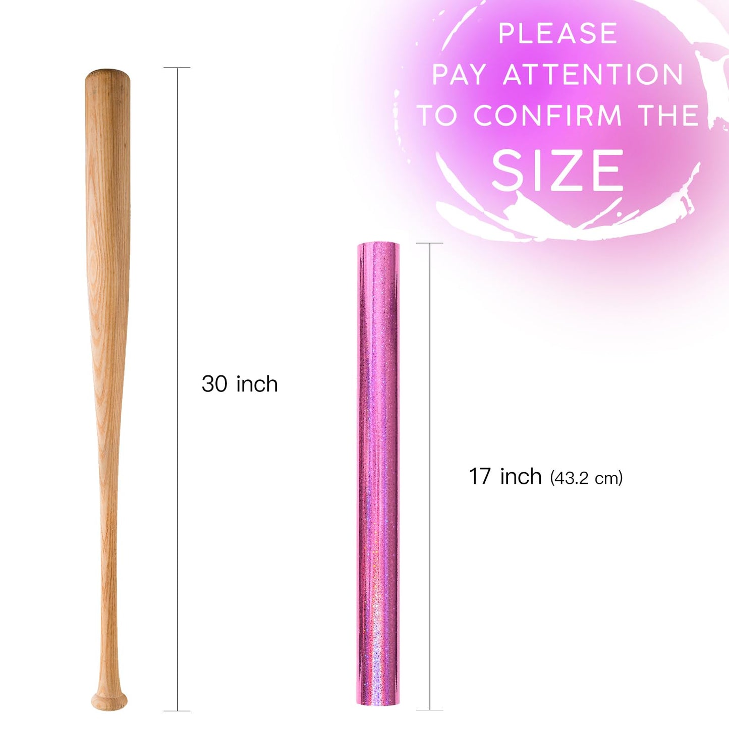 Pink Wrapping Paper Roll - Mini Roll - 17 Inch x 16.5 Feet - Metallic Holographic Star Wrapping Paper for Birthday, Wedding, Baby Shower, Bridal Shower, Christmas