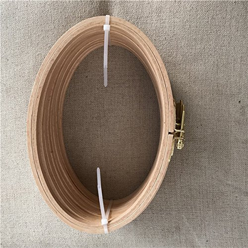 8.5"x 5.2" Oval Wooden Embroidery Hoop 21x 13cm Oval Hand Stitching Hoop - Cross Stitch Hoop - Framing Hoop - Stitchery Hoop - Craft Supply Hoop (2)