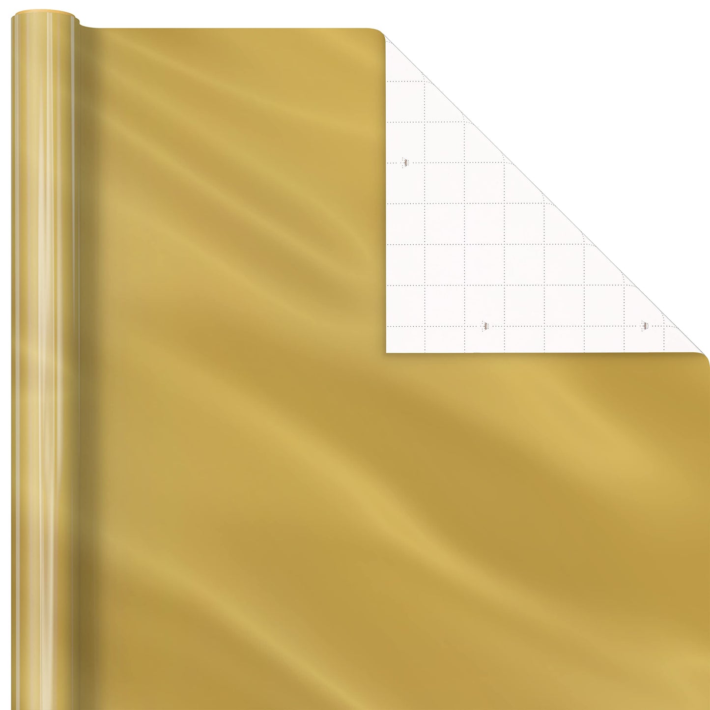 Christmas Wrapping Paper Rolls - Solid Red, Green, Gold Metallic Foil Gift Wrap Paper (Set of 3 Rolls: 60 sq. ft. ttl.) for Holiday Parties, Hanukkah, Winter Weddings