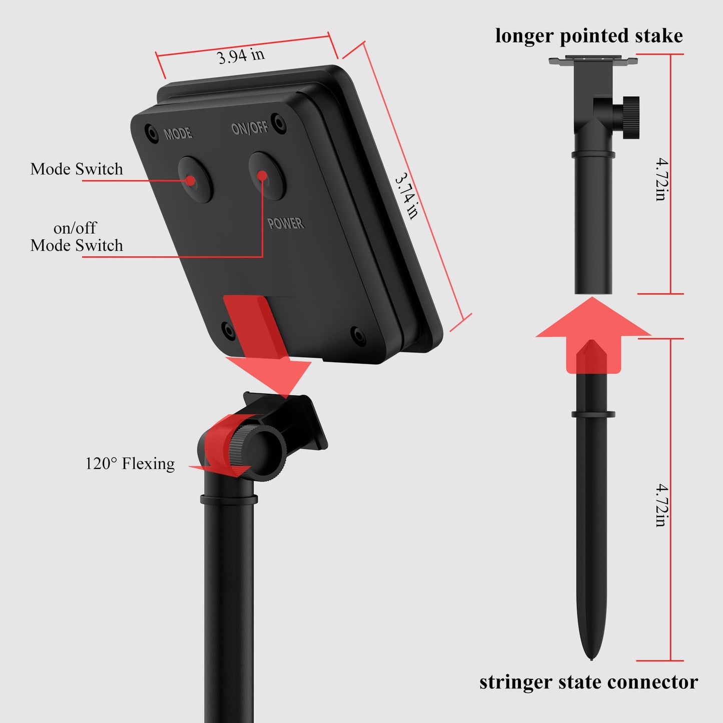 2 Pack Solar String Lights Outdoor, 200 LED Extra-Long 72FT Solar Powered Lights with 8 Lighting Modes, Waterproof Outdoor Lighting Decoration for Garden, Patio, Balcony, Xmas, Wedding, Party