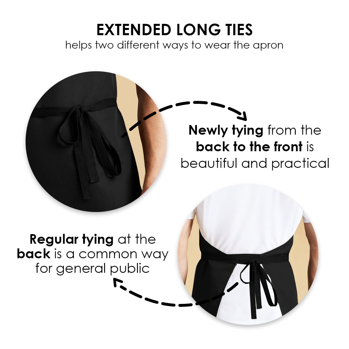 Black Apron for Women Black Aprons  Bulk Chef Apron for Men Grilling Aprons for Men