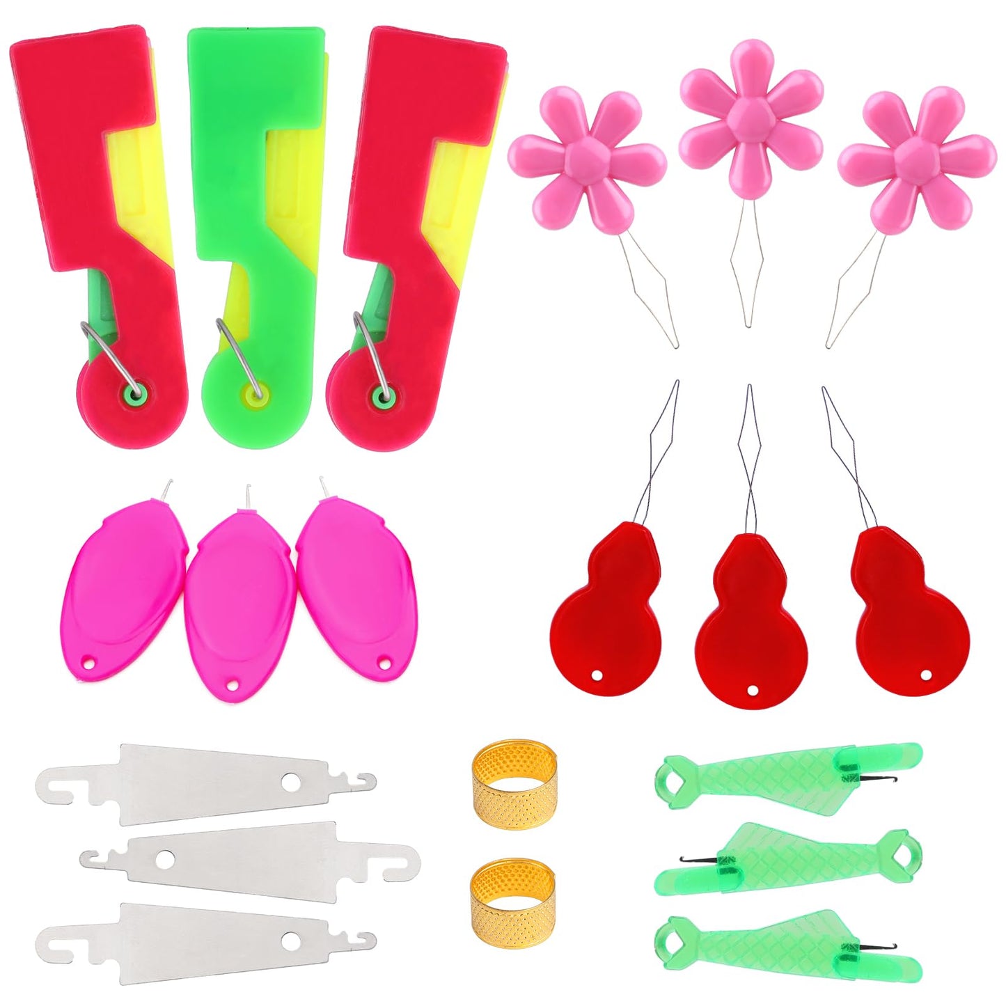 Needle Threaders for Hand Sewing Embroidery Needle Threader Tool 20pcs for Hand Sewing, Sewing Machine, DIY Craft Project