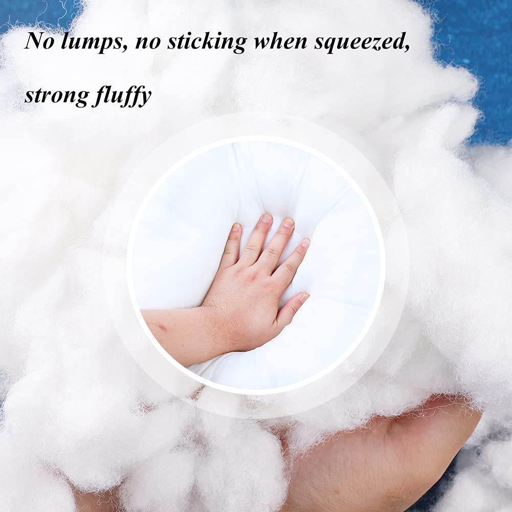 BUTUZE Premium Polyester Fiber Fill, High Resilience, for Stuffing Small Dolls, Part Pillow Comforter DIY, 100g/3.5oz, Recyclable