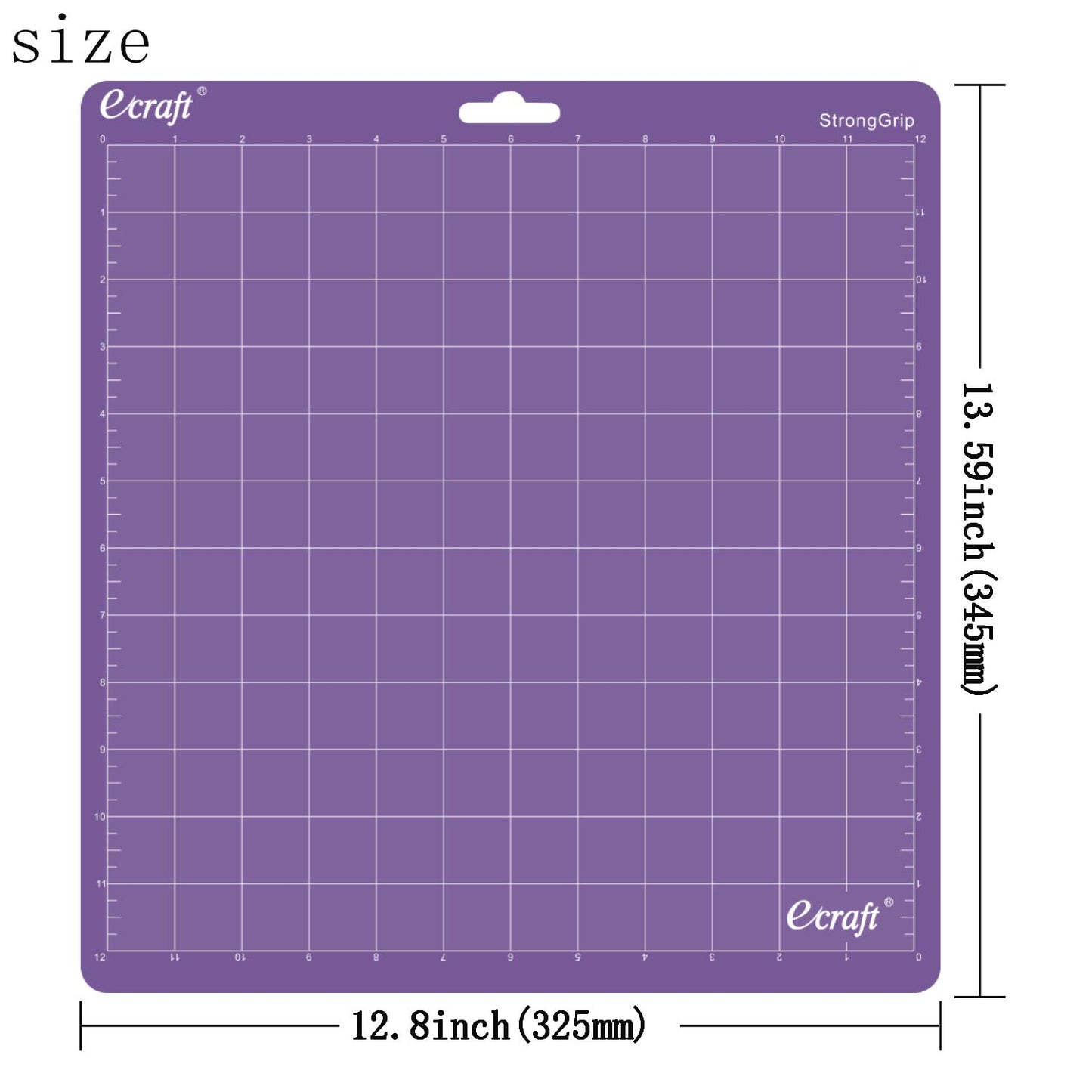 Ecraft 12x12 Cutting Mat 5-Pack for Silhouette Cameo 5/4/3/2/1, Variety Grip (StrongGrip, StandardGrip, LightGrip), Gridded Non-Slip Replacement Mats for Crafts, Quilting & Sewing