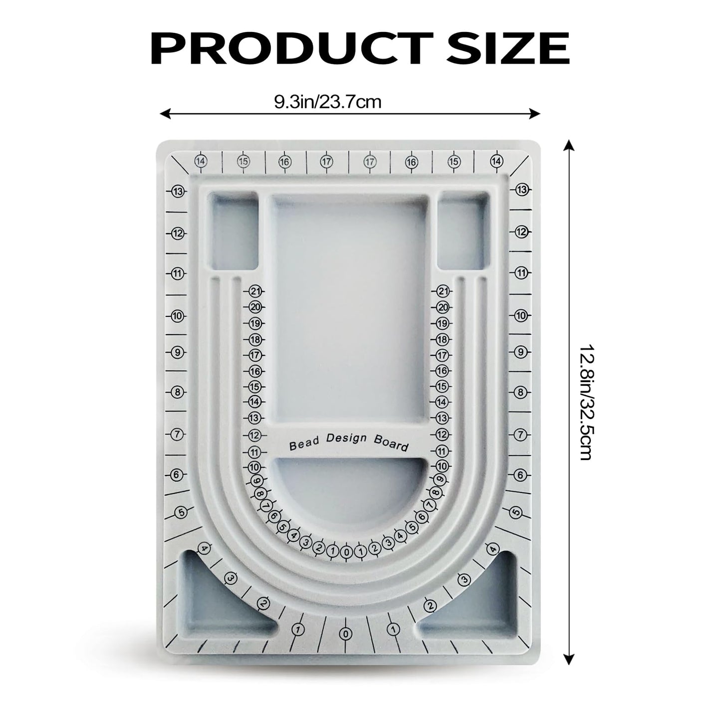 Bead plate, bead measuring plate, jewelry design tray, bead design table, suitable for necklace, jewelry production, design, measurement, DIY production