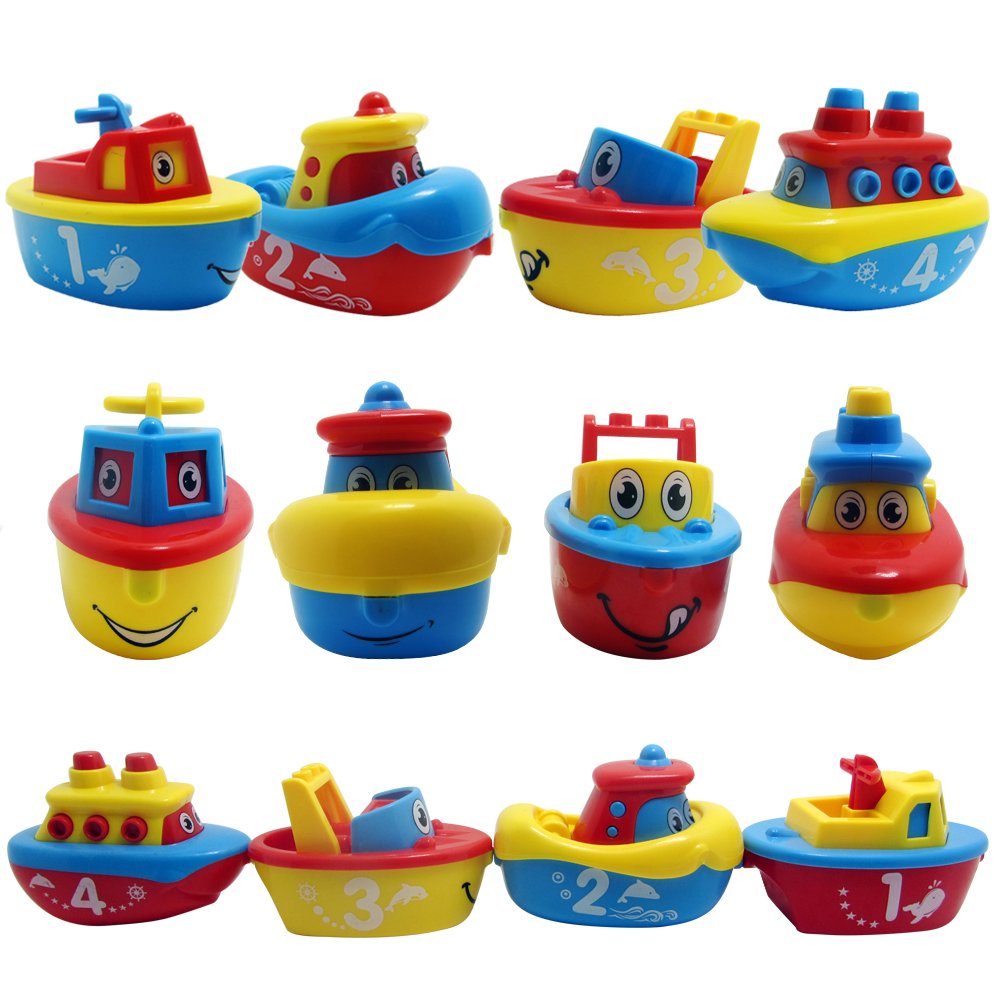 3 Bees & Me Bath Toys for Boys & Girls - Magnetic Boat Set for Toddlers & Kids - Fun Educational Bath Toy