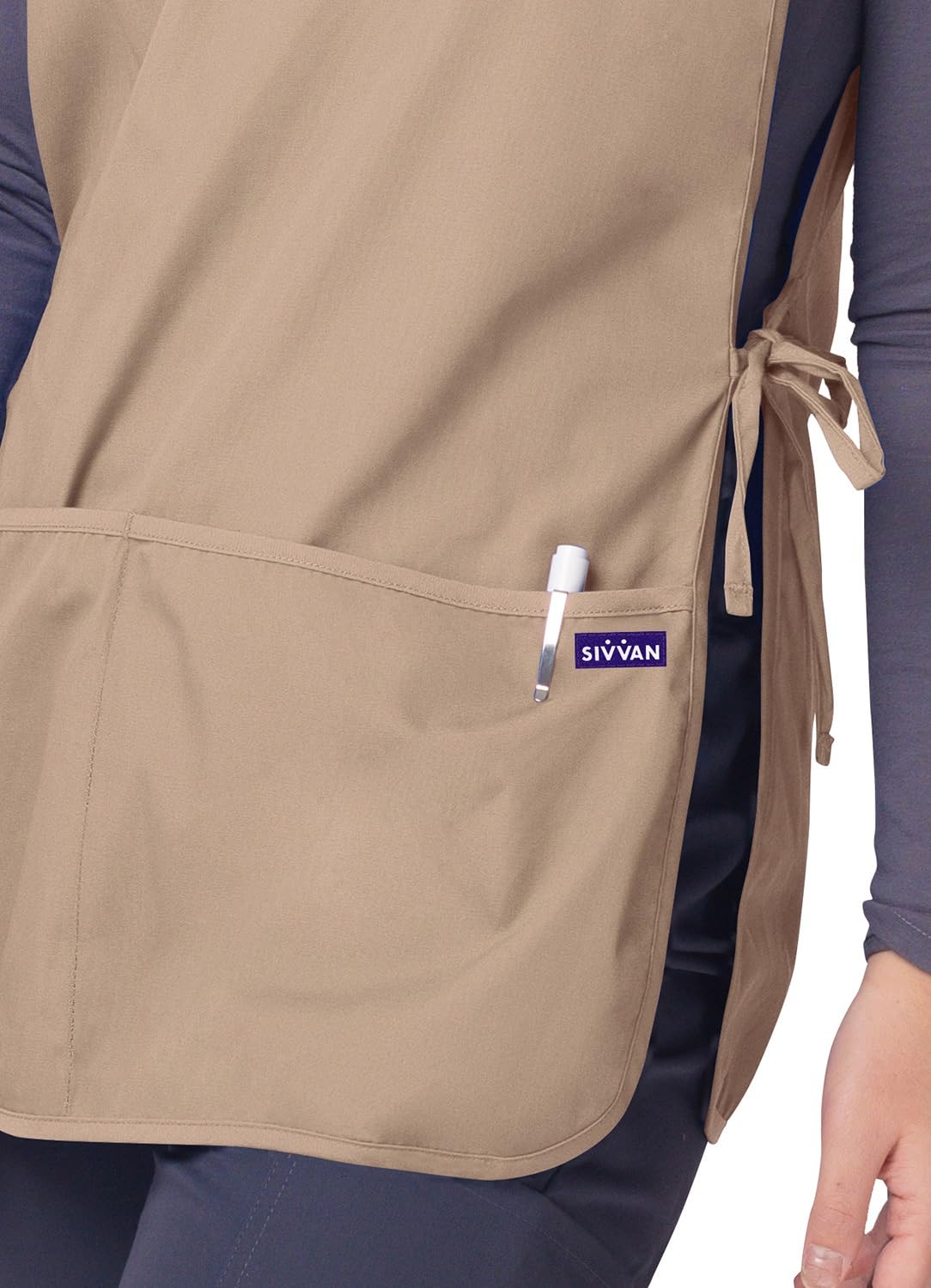 Sivvan Unisex Apron - Cobbler Apron - S8700 - Khaki - R