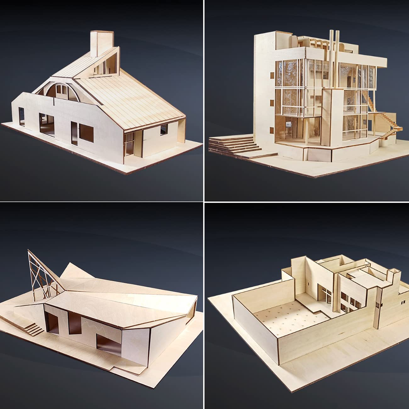 LINSHRY Basswood Sheets 1/16, 5 Pcs 12x8 Inch Thin Plywood Wood Sheets for Architecture Model, Engraving, Creative Painting or School DIY Projects