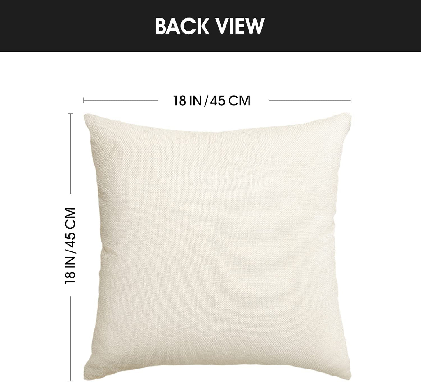 AVOIN colorlife Happy Halloween Cute Ghost Trick or Treat Throw Pillow Covers, 18 x 18 Inch Polka Dot Pumpkin Bat Cushion Case for Sofa Couch Set of 4, Black