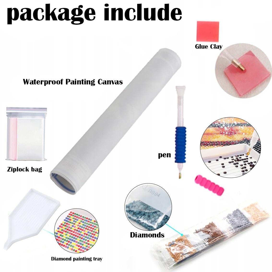 TINY FUN Diamond Painting Kits for Adults&Beginners DIY 5D Diamond Art Paint with Round Diamonds Full Drill Cow Gem Art Painting Kit for Home Wall Decor Gifts(12x16inch/30×40cm)