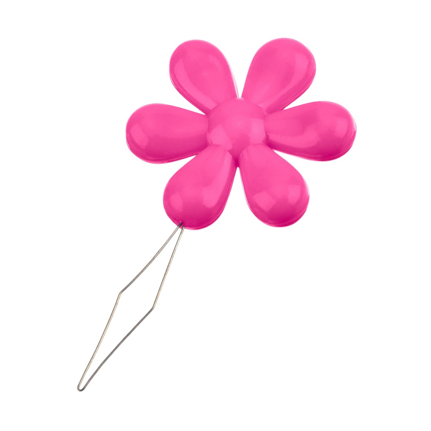 TecUnite 30 Pieces Needle Threaders with Clear Box Multicolor Plastic Flower Head Wire Loop Needle Threader for Hand Sewing