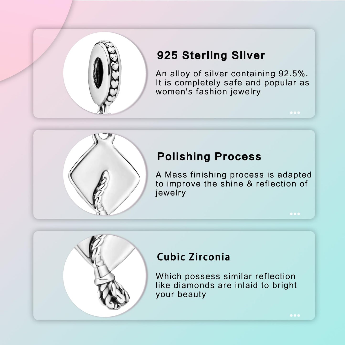 LUXILLA Graduation Cap Dangle Charm 925 Sterling Silver Fits Bracelets Necklace Pendant Bead Jewelry Gift for Women Family Friends