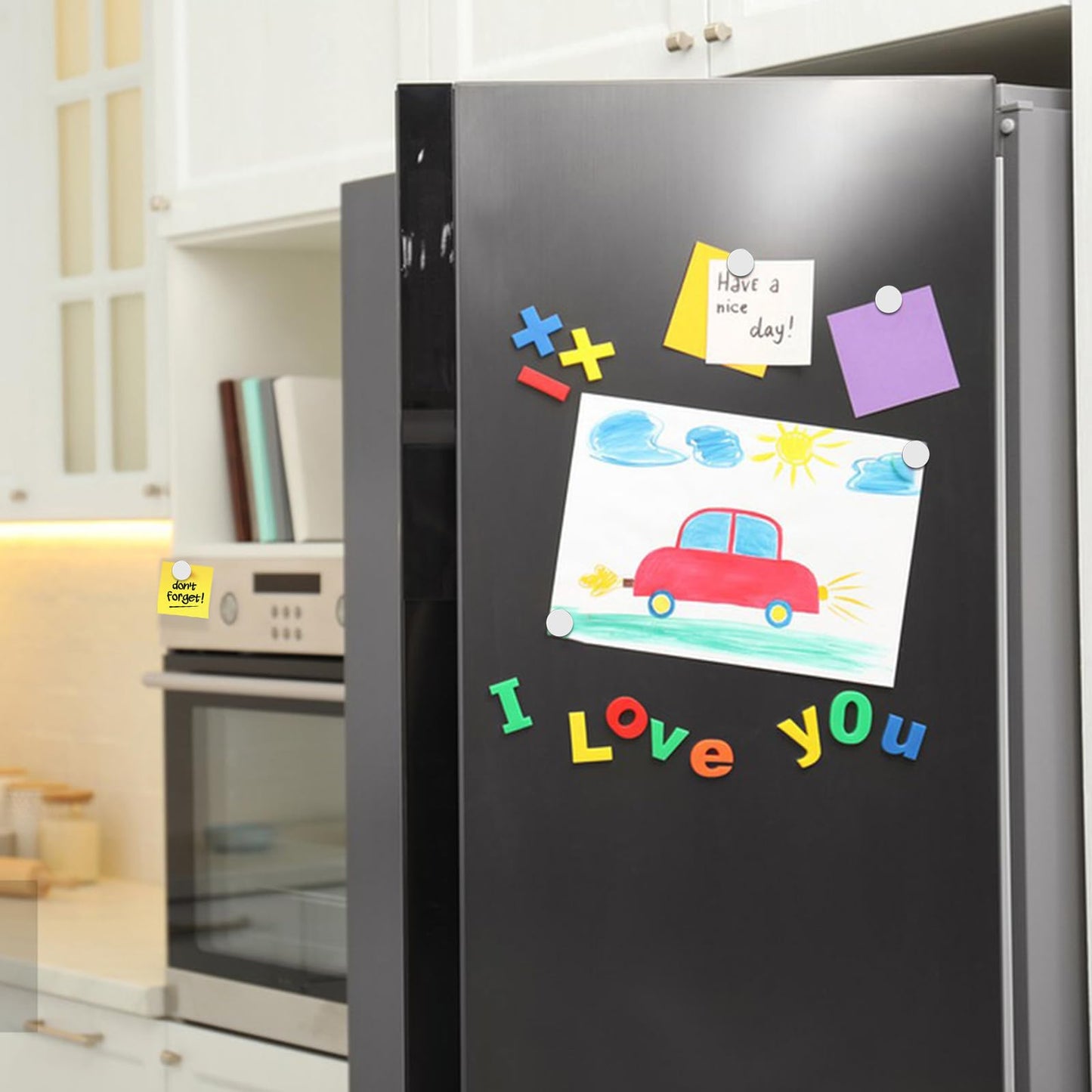 DIYMAG 60Pcs Tiny Refrigerator Neodymium Magnets, Mini Button Rare Earth Magnets for Office, Whiteboard, Kitchen, Teachers, Crafts