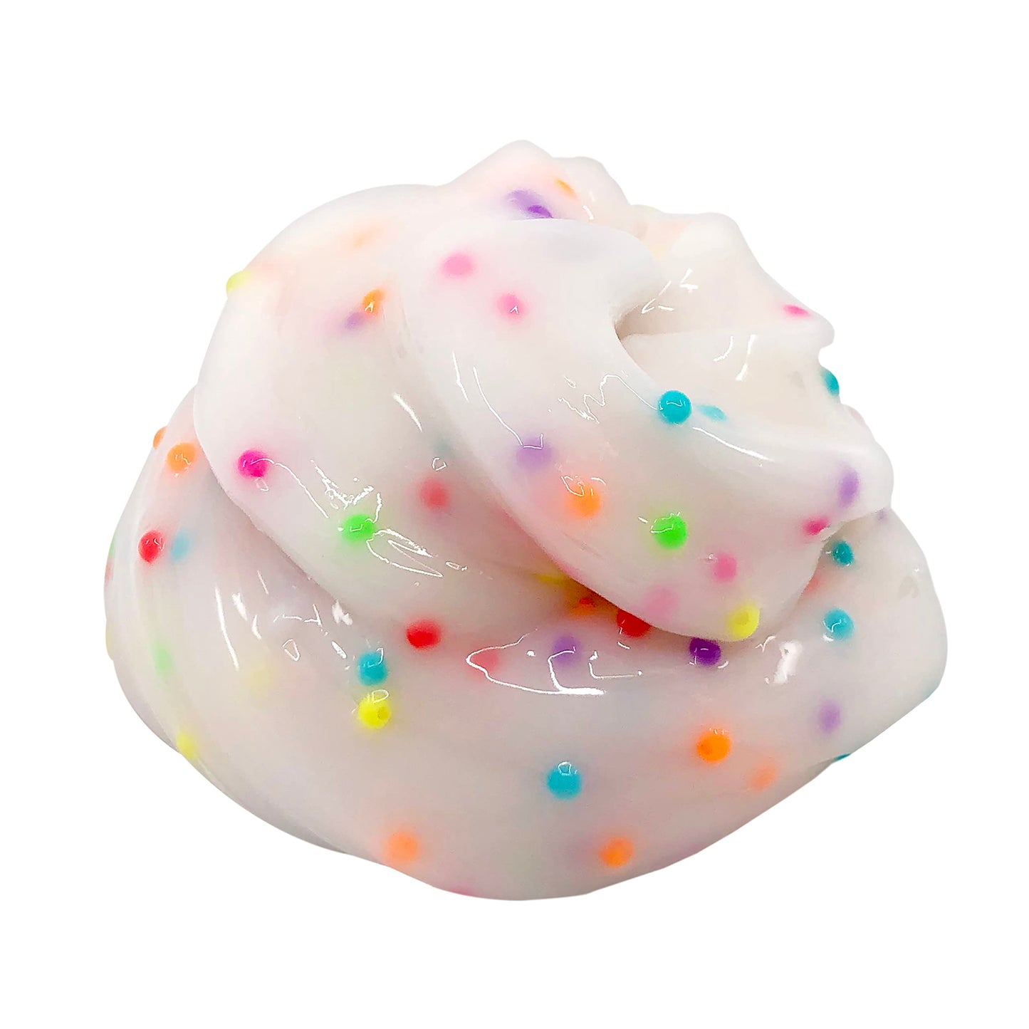 Cra-Z-Slimy 24oz Premade Slime, Cake Batter Scented Clear Slime Stretchy Glossy Non-Sticky 1.5lb Slime Bucket with Add-ins