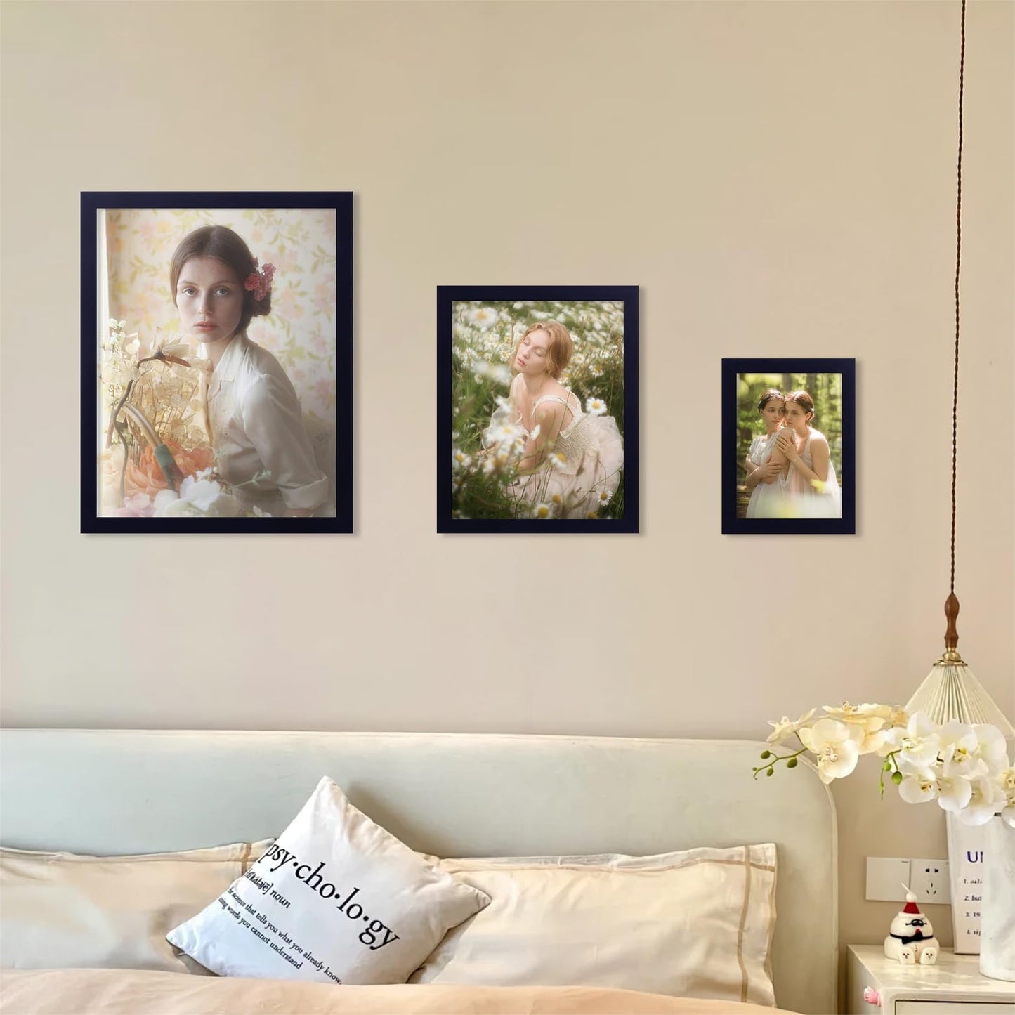 8x10 Picture Frame, Display Pictures 5x7 with Mat or 8x10 without Mat, Black Engineered Wood Photo Frame with Plexiglass for Wall & Tabletop Display, Picture Frames 8x10 Set of 1