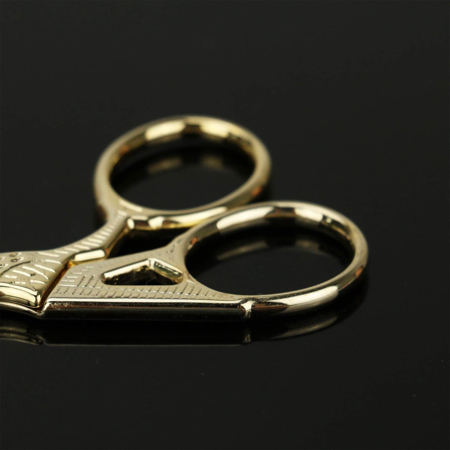 Embroidery Scissors, Stainless Steel Sharp Stork Scissors for Sewing Crafting, Art Work, Threading, Needlework - DIY Tools Dressmaker Small Shears - 2 Pcs (3.6 Inches, Gold)