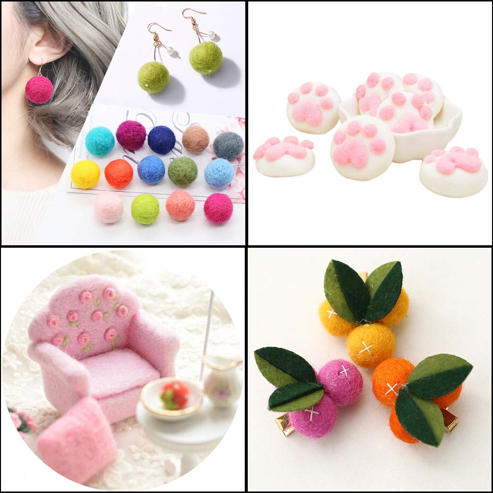 Wool Roving Bulk - 8.82oz Super Wool Chunky Yarn, Wool Roving Top for Needle Felting, Soft Felting Wool Supplies for Hand Spinning, Felting, Blending, Weaving and DIY Craft