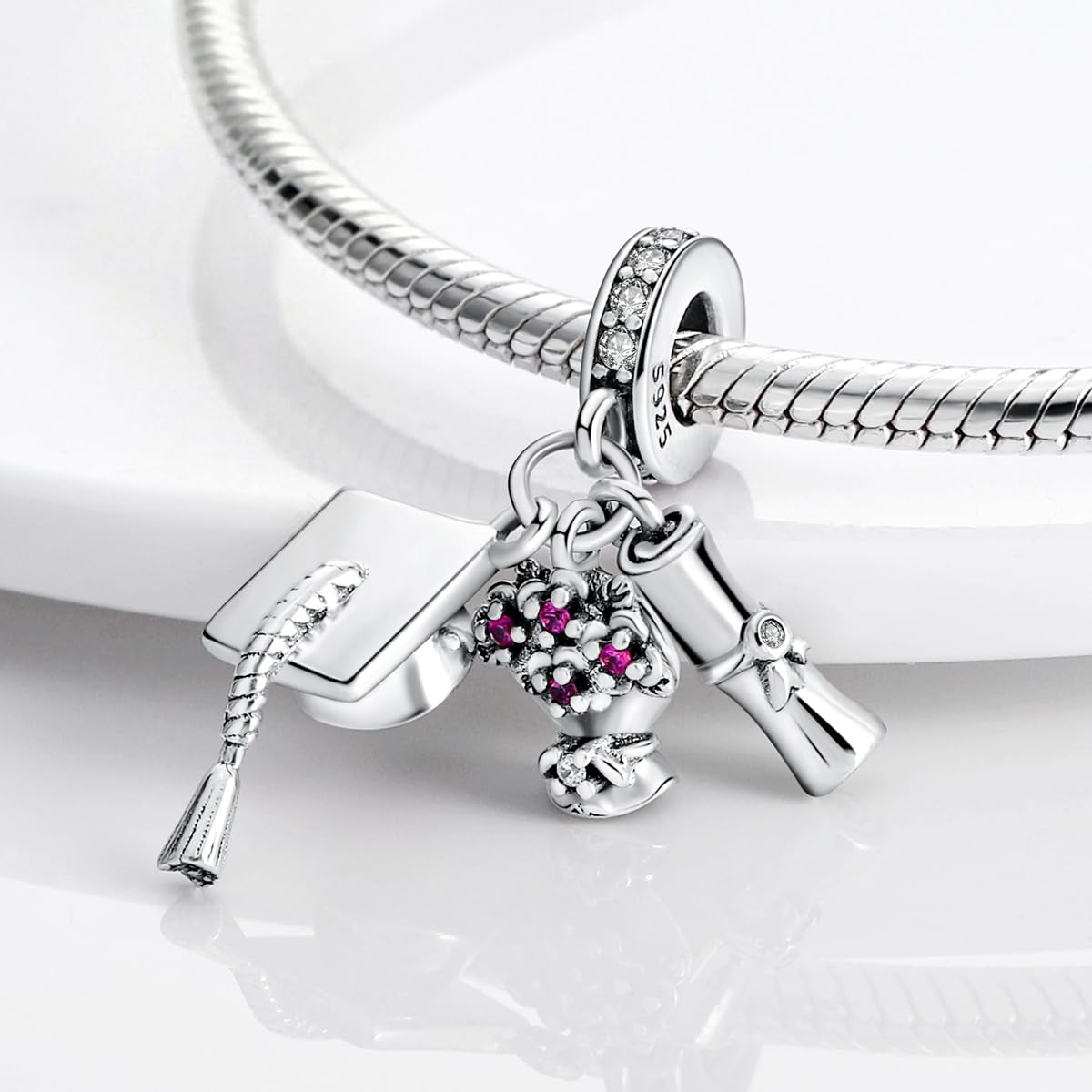 MULA 925 Sterling Silver Charms for Bracelets and Necklaces Beads Dangle Pendants Jewelry Charm for Women