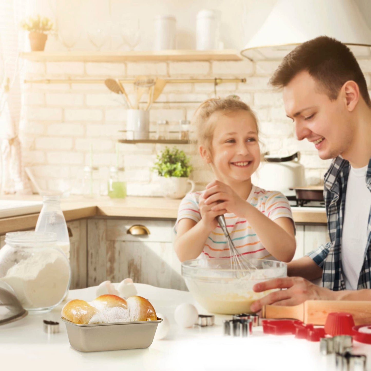 Tiawudi 6 Pack Mini Loaf Pans, Non-Stick Baking Bread Pan, Carbon Steel Bakeware
