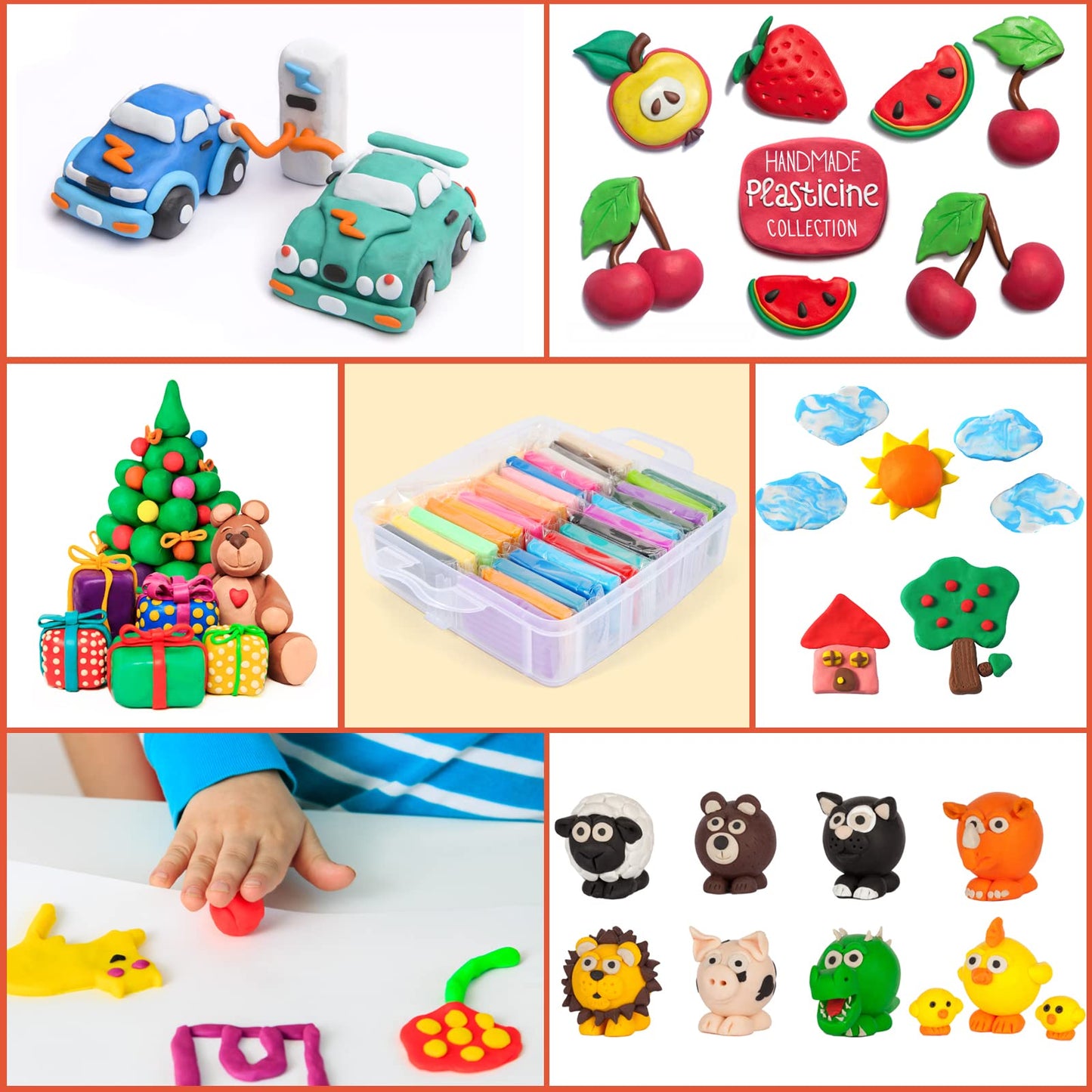 Polymer Clay Starter kit, Oven Bake Modeling Clay with Sculpting Tools, 28 Colors,1.7 lb