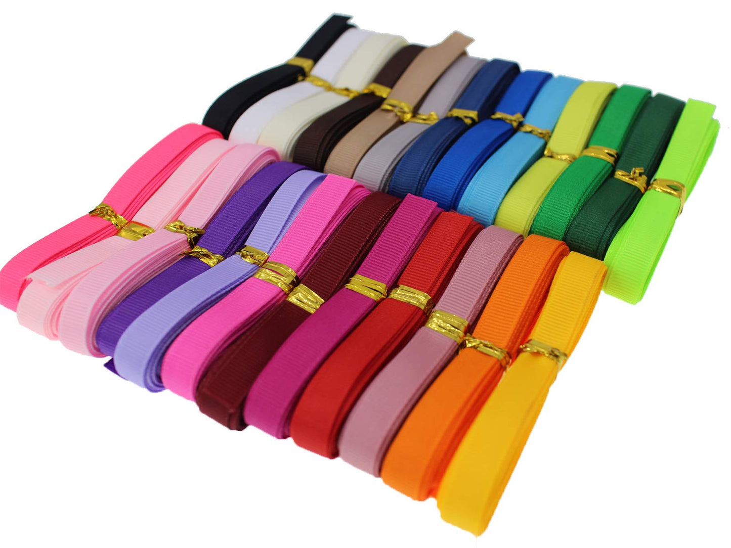 Assorted Grosgrain Satin Ribbon 1/4 inch 100Yards Flower Boutique Gift Wrapping Package Ribbon DIY Crafts Bow Hair Headband Accessories Ribbon 6mm Wide Fabric Ribbon