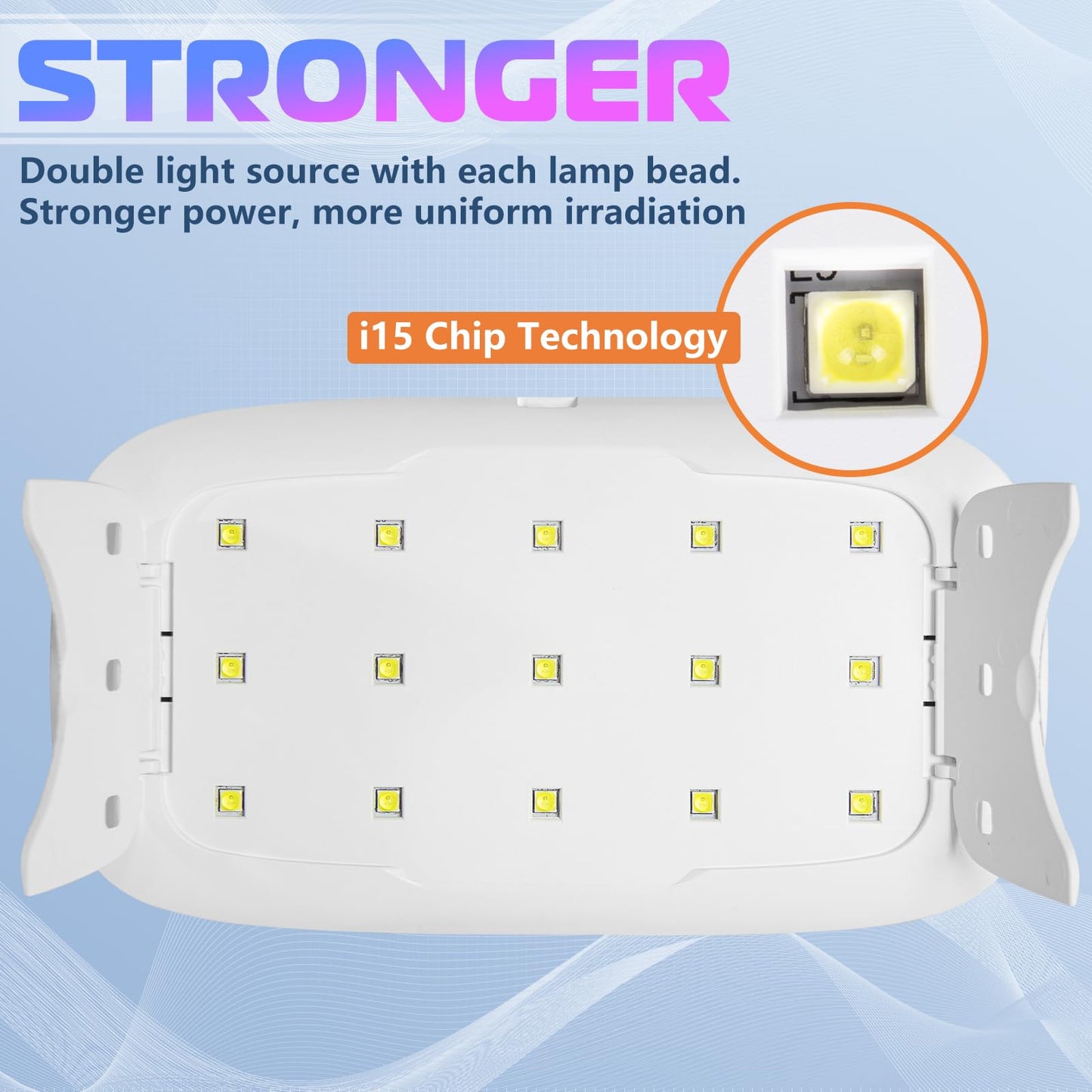 UV Light for Resin, Super Large UV Resin Light with LED Display Screen, Higher Power Lightweight Portable UV Lamp for UV Resin, Jewelry Making, Craft and Decoration