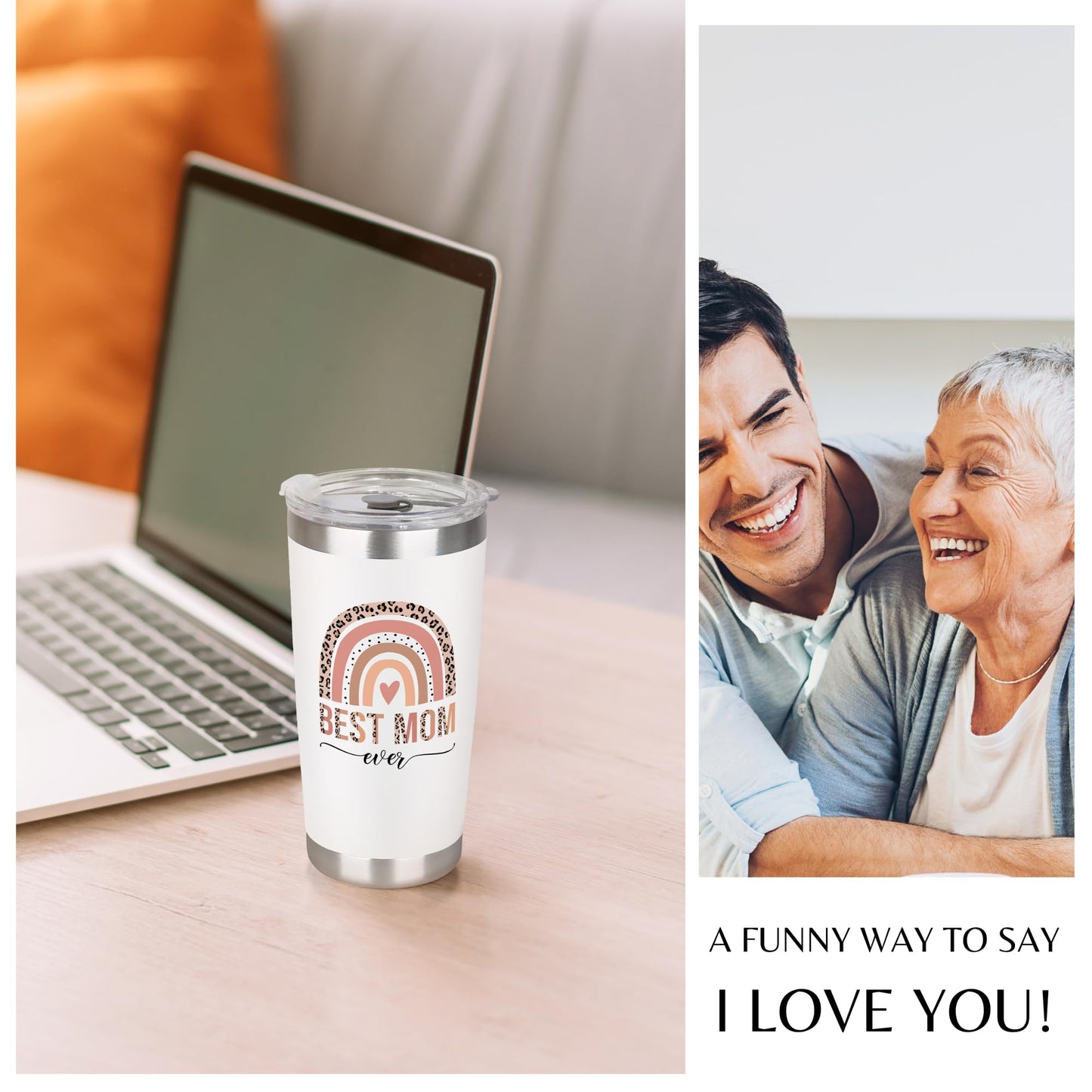 Mocosweeties Gifts for Mom from Daughter Son - Birthday, Valentines, Mothers Day Mom Gifts for Wife, Her - Mother's Day Gift Ideas for Mama, Mother - Gift for New Moms, Mothers - 20 Oz Tumbler