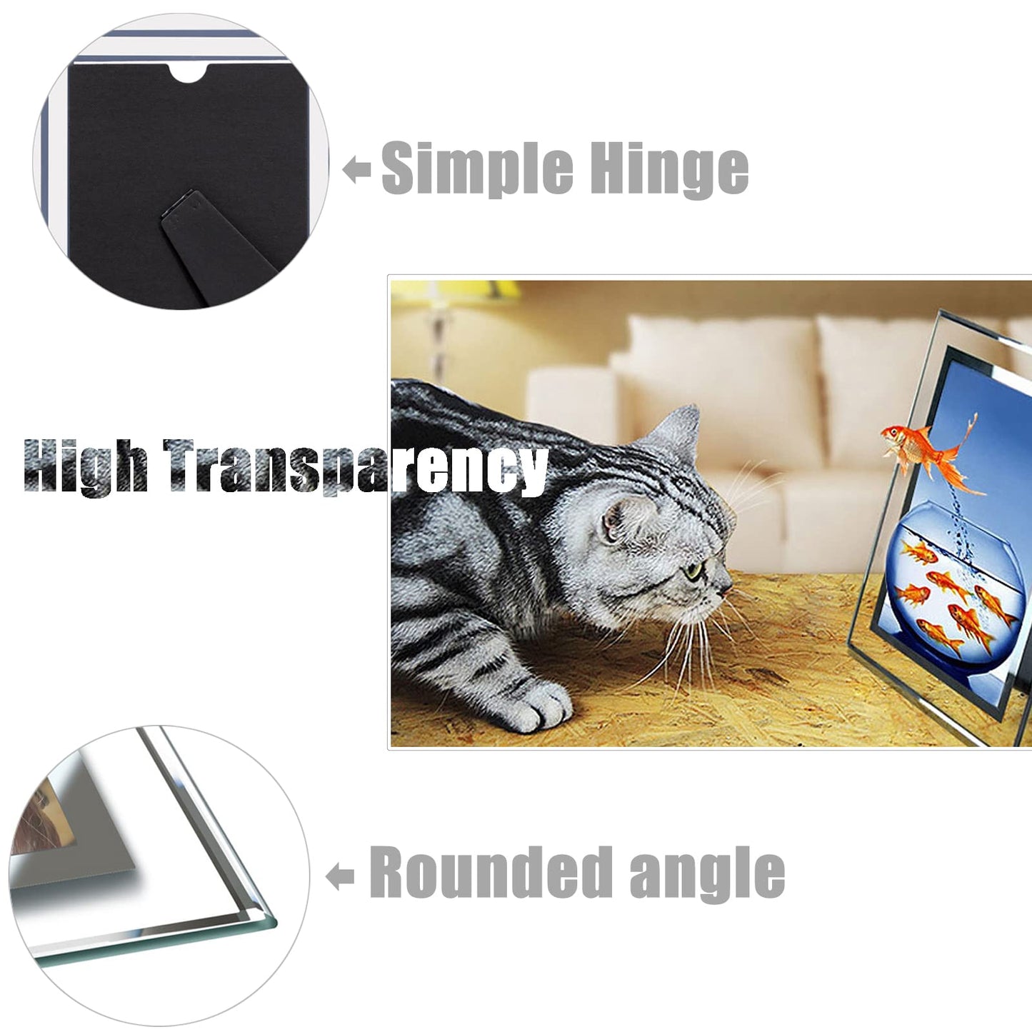 4x6 Glass Frame Small Photo High Transparency Vertical and Horizontal Style for Desk Shelf and Office Table Family Gallery and Wedding or Holiday Decoration