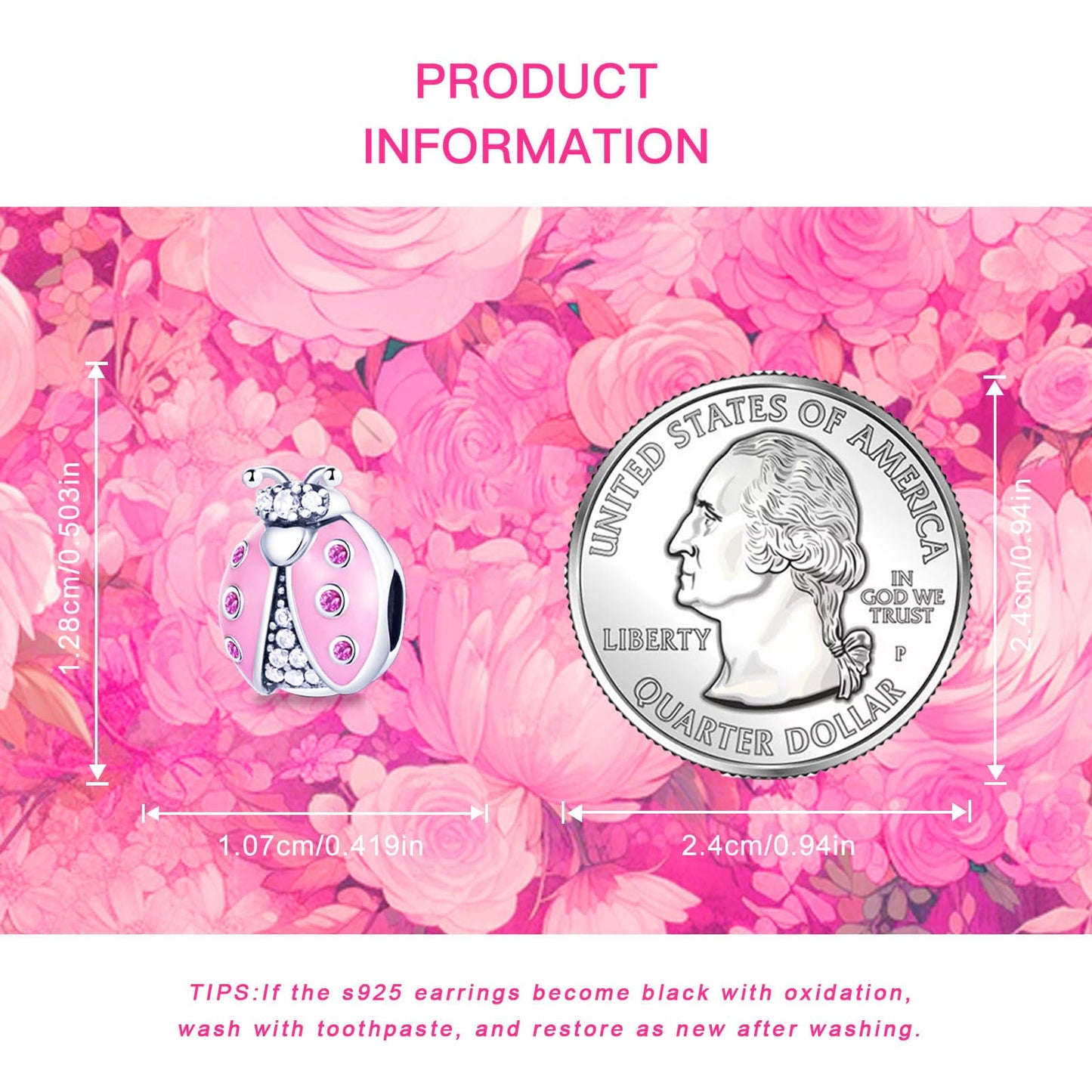 NUJIFFY 925 Sterling Silver Charms Bead for Bracelets & Necklaces, Pink Cat Kitten Animal Charms Pendant, Bunny Piggy Beads Charm Bracelets, Cute Graduation Gifts Jewelry for Women