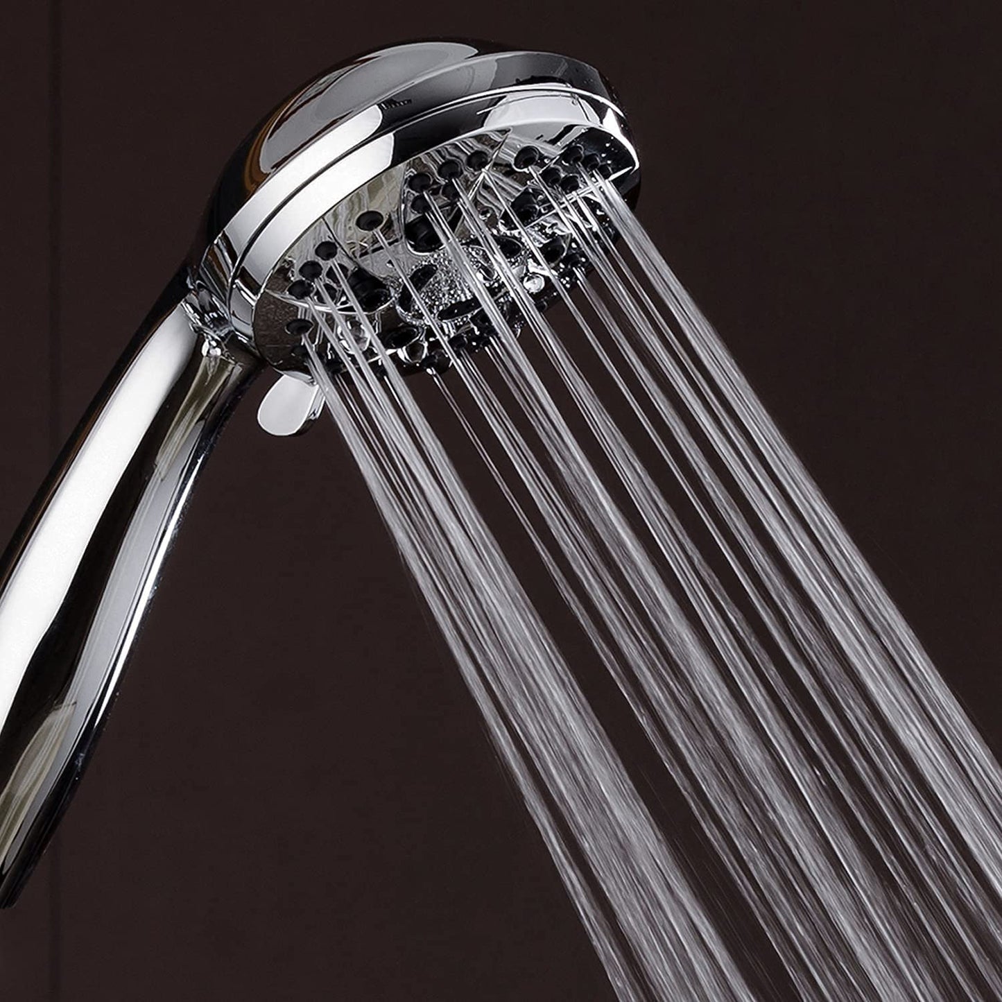 AquaDance High Pressure 6-Setting 3.5" Chrome Face Handheld Shower with Hose for the Ultimate Shower Experience! Officially Independently Tested to Meet Strict US Quality & Performance Standards!