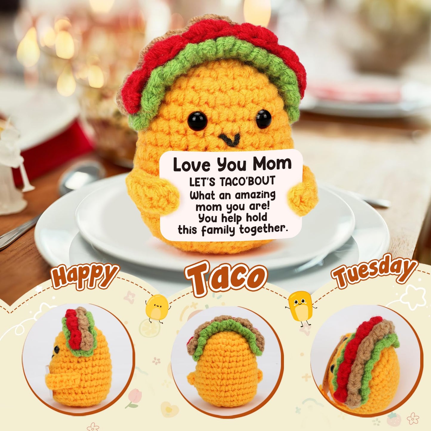 LuoHere Mothers Day Birthday Gifts for Mom from Daughter Son - Funny Mothers Day Card Love You Best Mom Ever Gift for Moms Decoration, New Mama Mother in Law Moms Christmas Stuff Small Present Ideas