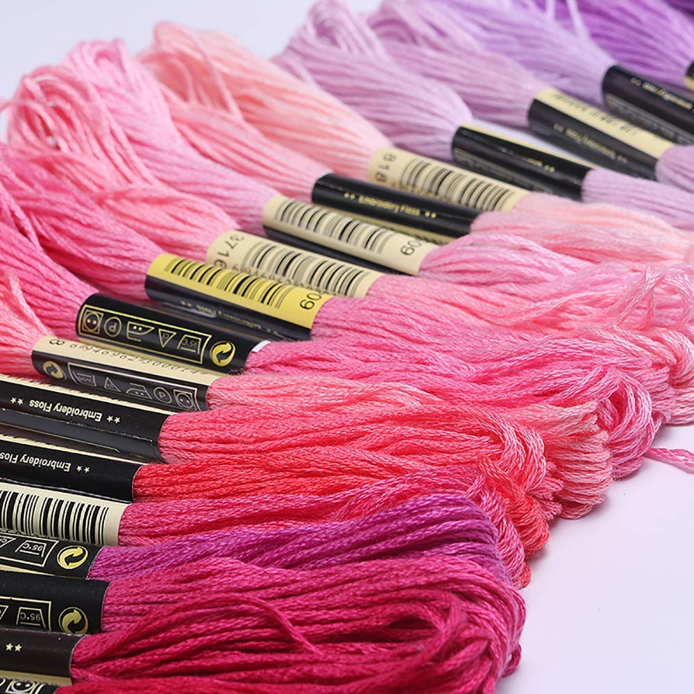 Embroidery Thread Floss 140 Colors Skeins Friendship Bracelet String Making Bracelets Cross Stitch Kit Supplies Thin Yarn Sewing Patterns Cotton Strings Crochet Braces Wrap Rainbow Crafts
