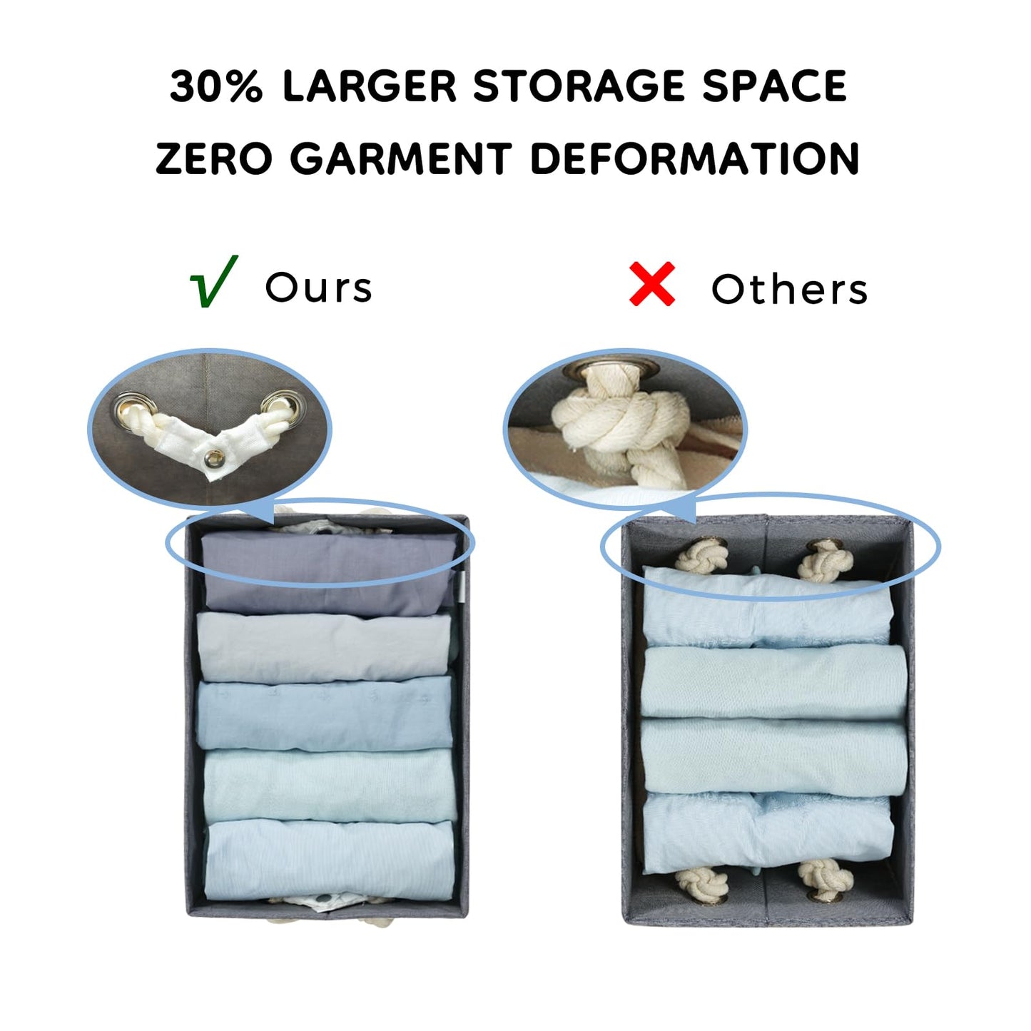 Large Fabric Storage Bins for Shelves with Handles 3 Pack | Storage Baskets for Organizing and Cloth Bins | Folding Rectangle Closet storage bins for Cloth and Magazine,Beige,15"W x 10.5"D x 8.5"H