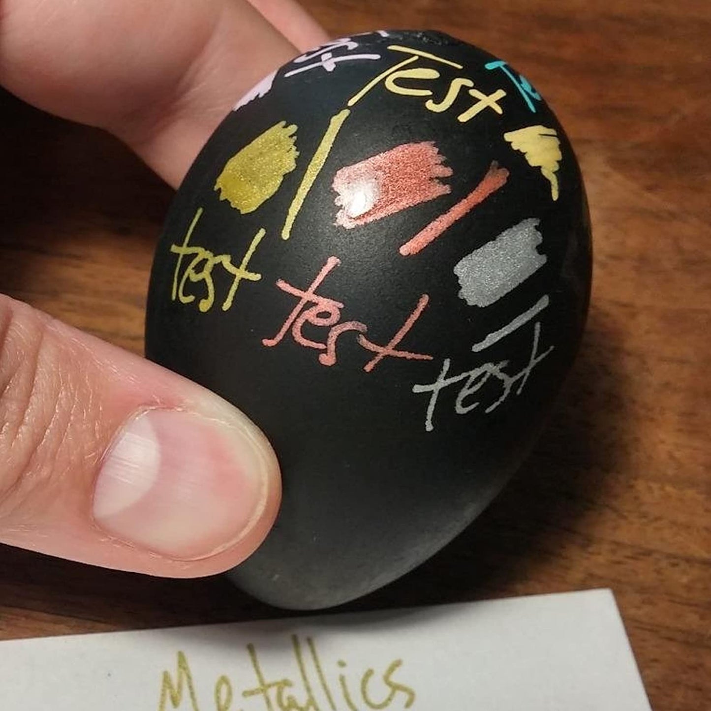 JEFFNIUB Gold Paint Pens with Silver, Rose Gold Acrylic Paint Pens for Rock Painting, Wood, Fabric, Glass, Canvas, Scrapbooking, Card DIY Metallic Acrylic Marker (0.7mm)