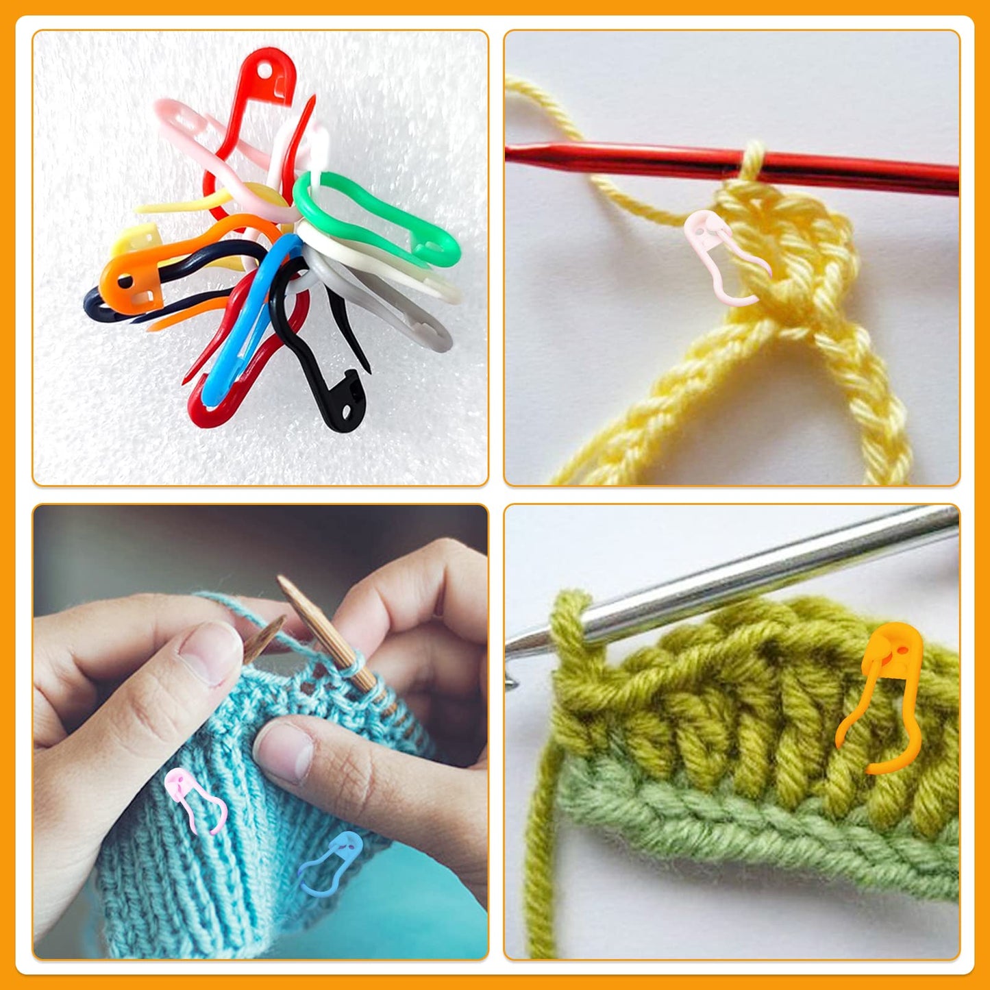 Kollase Stitch Markers, Crochet Markers, Stitch Markers for Crocheting, Crochet Accessories, Stitch Markers for Knitting and Crocheting, Crochet Accessories and Supplies