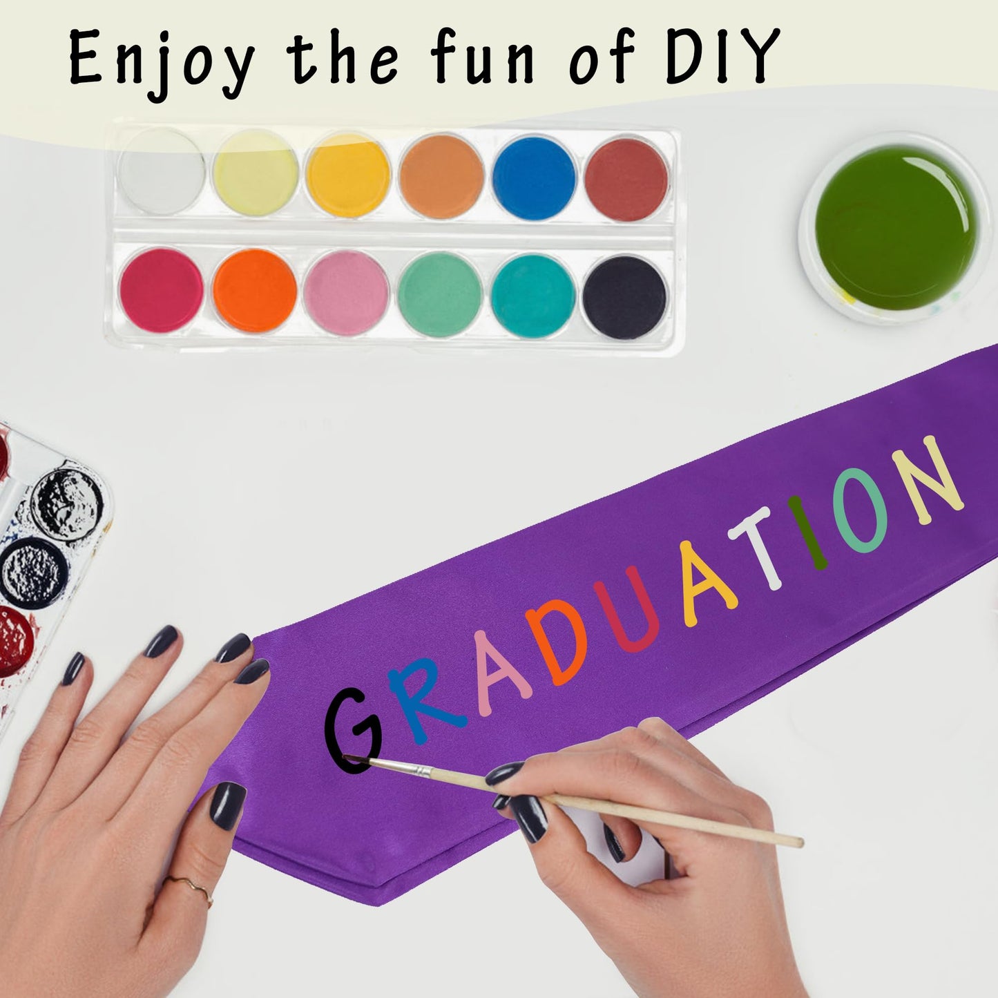 GraduationMall Unisex Adult Plain Graduation Stole 60" Purple