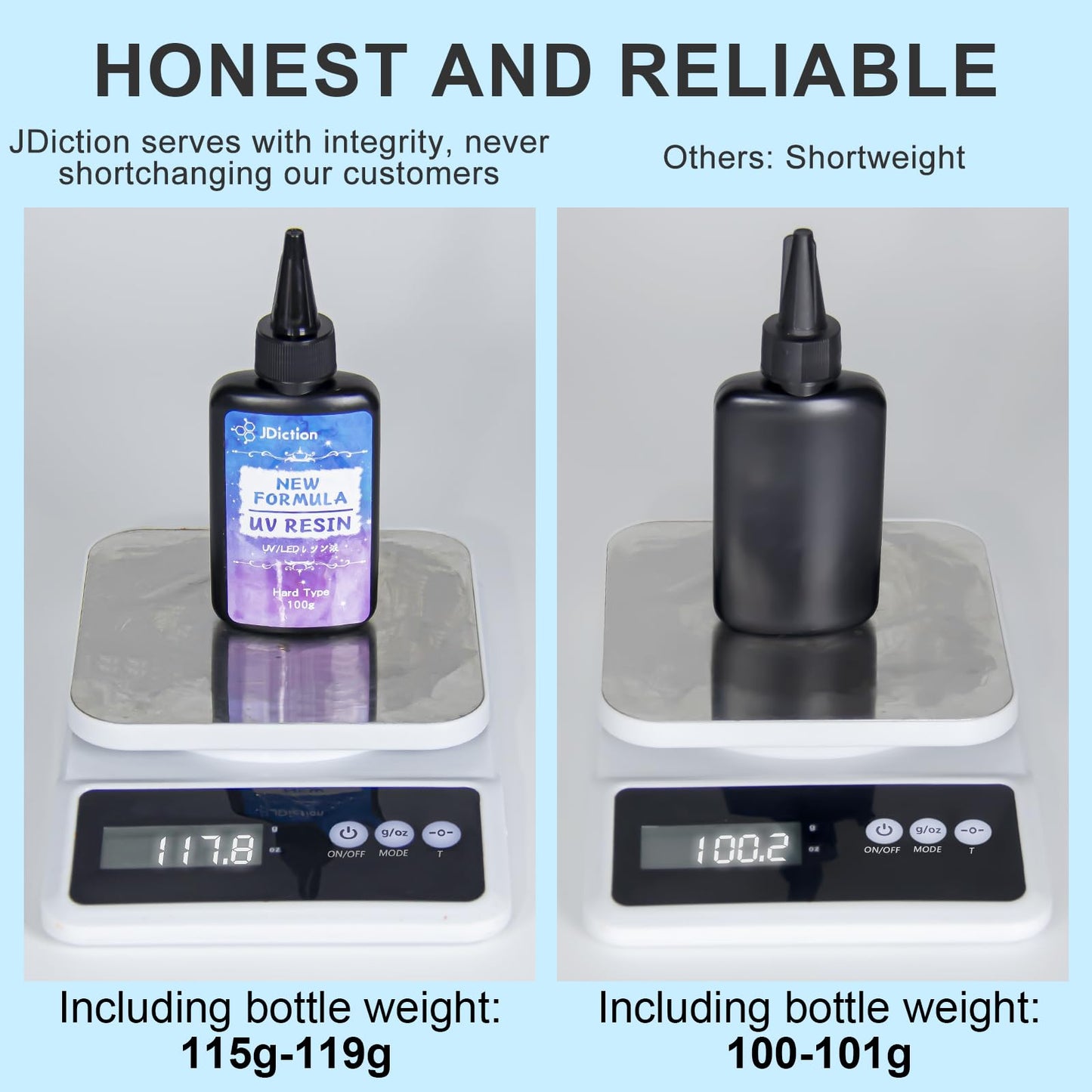 JDiction 200g UV Resin, New Formula Crystal Clear UV Resin Solar Cure Sunlight Activated Hard UV Resin Kit for Jewelry Making, Casting and Coating DIY Crafts