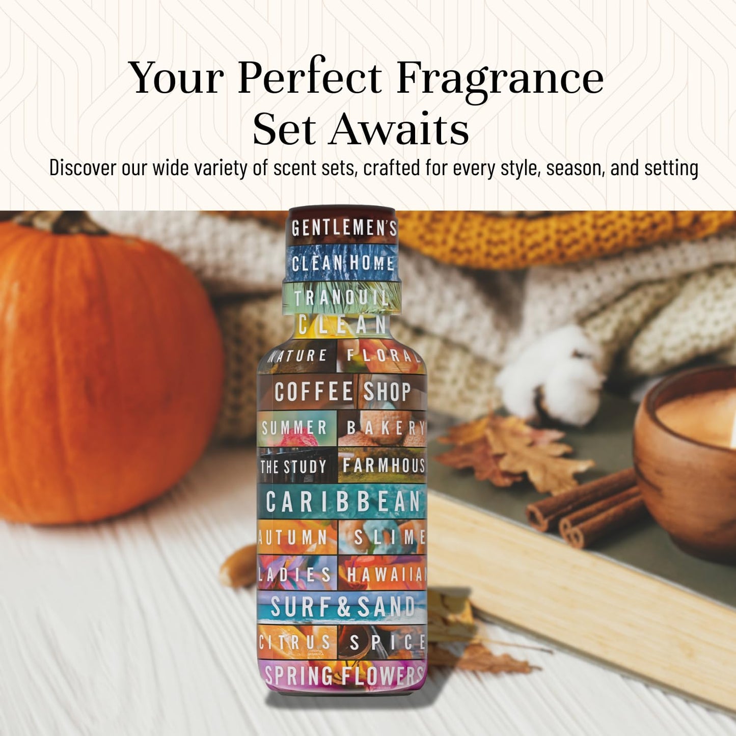 Fragrance Oil Autumn Set | Brown Sugar, Apple, Harvest Spice, Vanilla, Forest Pine, and Snickerdoodle Candle Scents for Candle Making, Freshie, Soap Making Supplies, Diffuser Oil Scents