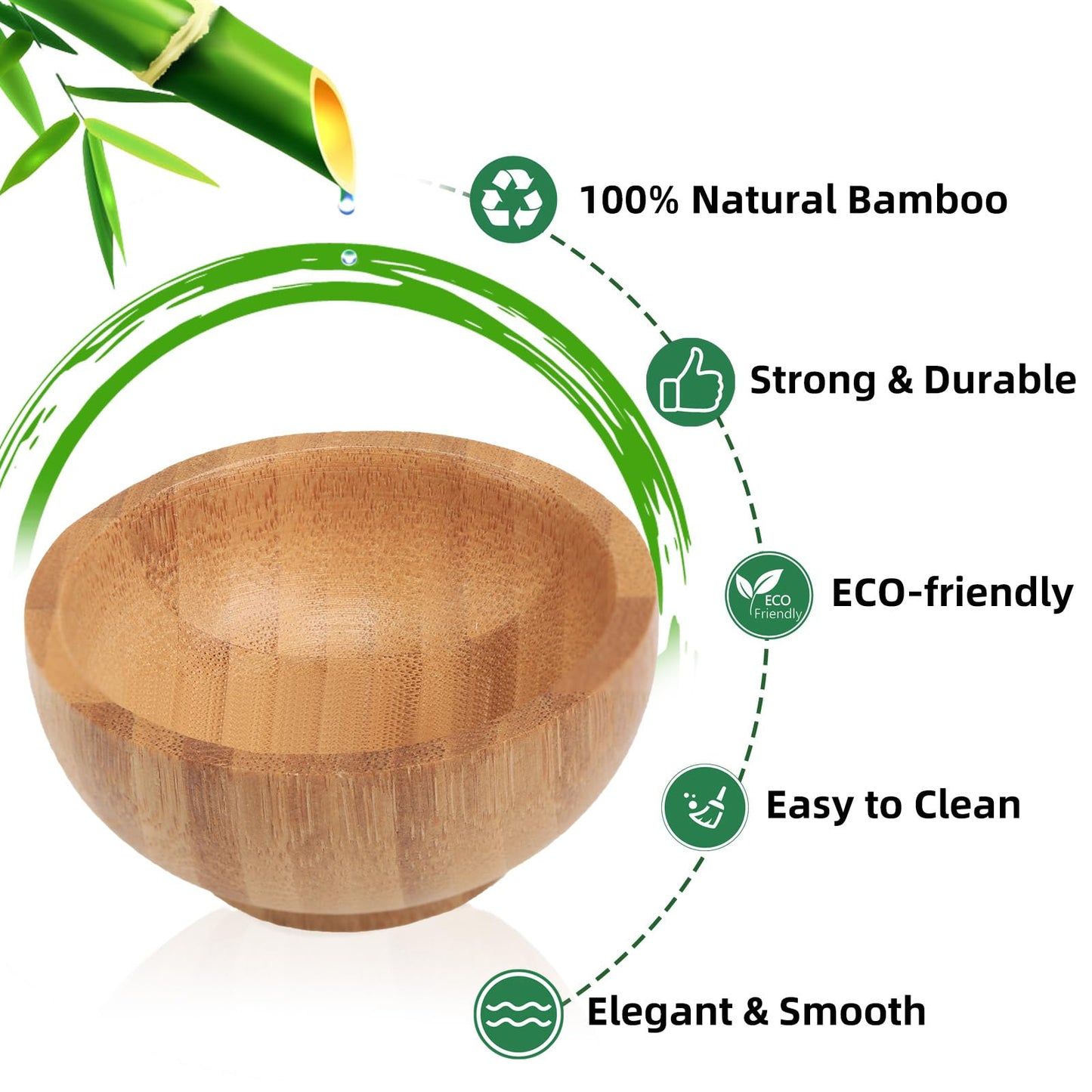Dipping Bowls Set, Small Bamboo Pinch Bowls for Soy Sauce/Condiment/Snacks, Mini Serving Bowls for Charcuterie Board for BBQ/Entertaining, 1.4 oz Bamboo Wooden Ramekins