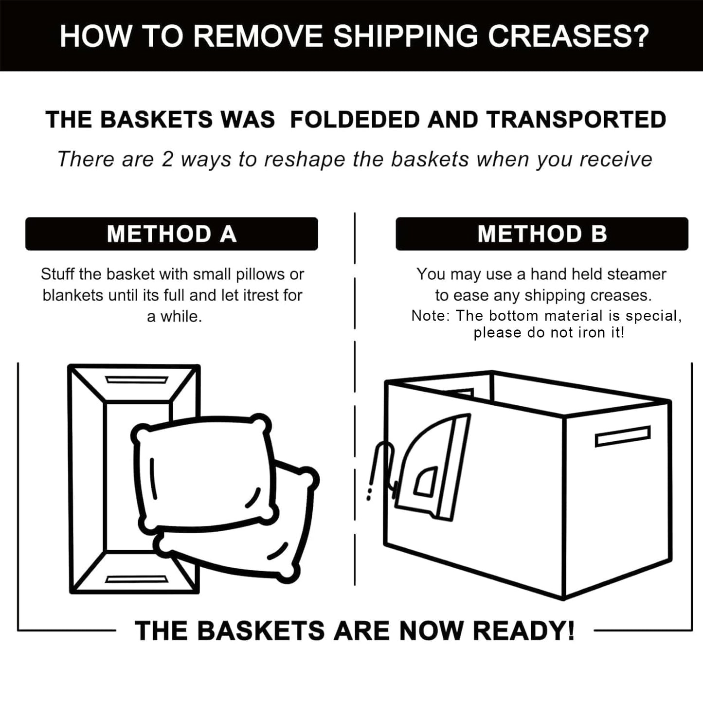 OIAHOMY Cotton Rope Storage Basket for Shelves, Baskets for Organizing, Rectangle Storage Bins with Handles, Woven Toy Baskets for Nursery Room, 13×9.85"×8.7", Brown