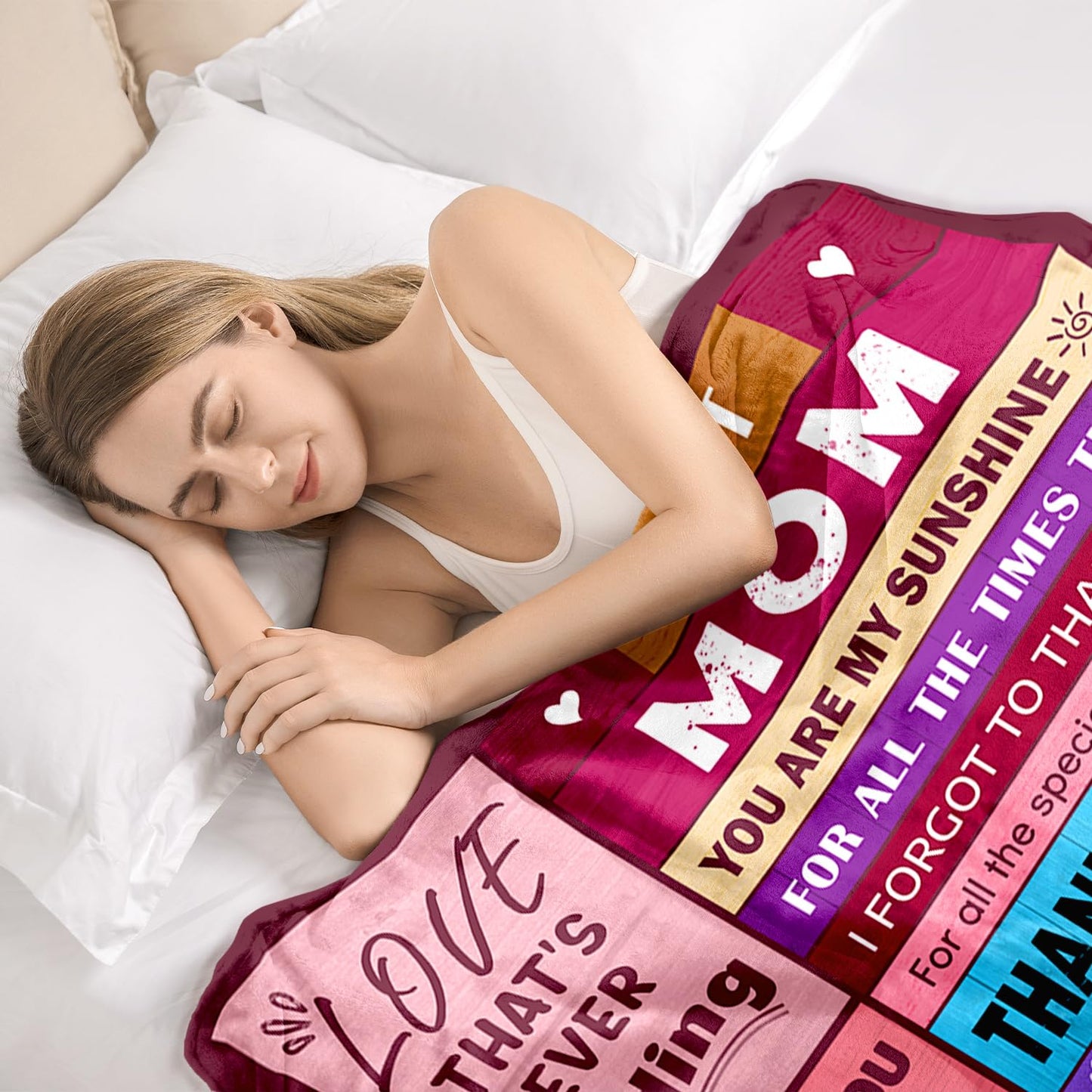 Sruemiul Mothers Day Blanket Gifts for Mom from Daughter & Son - Best Mom Ever Gifts - Presents for Moms - Mothers Day Birthday Gift Ideas for Moms - Gift for Mother - to My Mom's Blanket 50"x60"